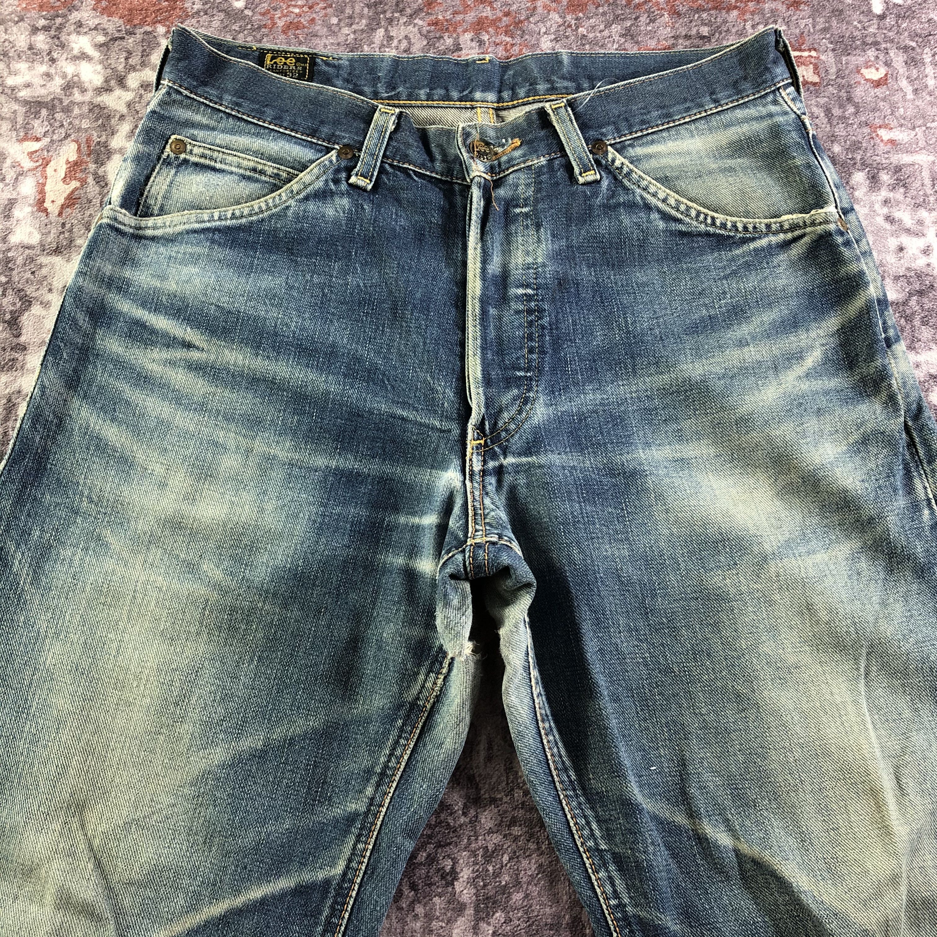 Lee Vintage Blue Wash Lee Selvedge Jeans-JM3581 Size US 33 - 3 Thumbnail