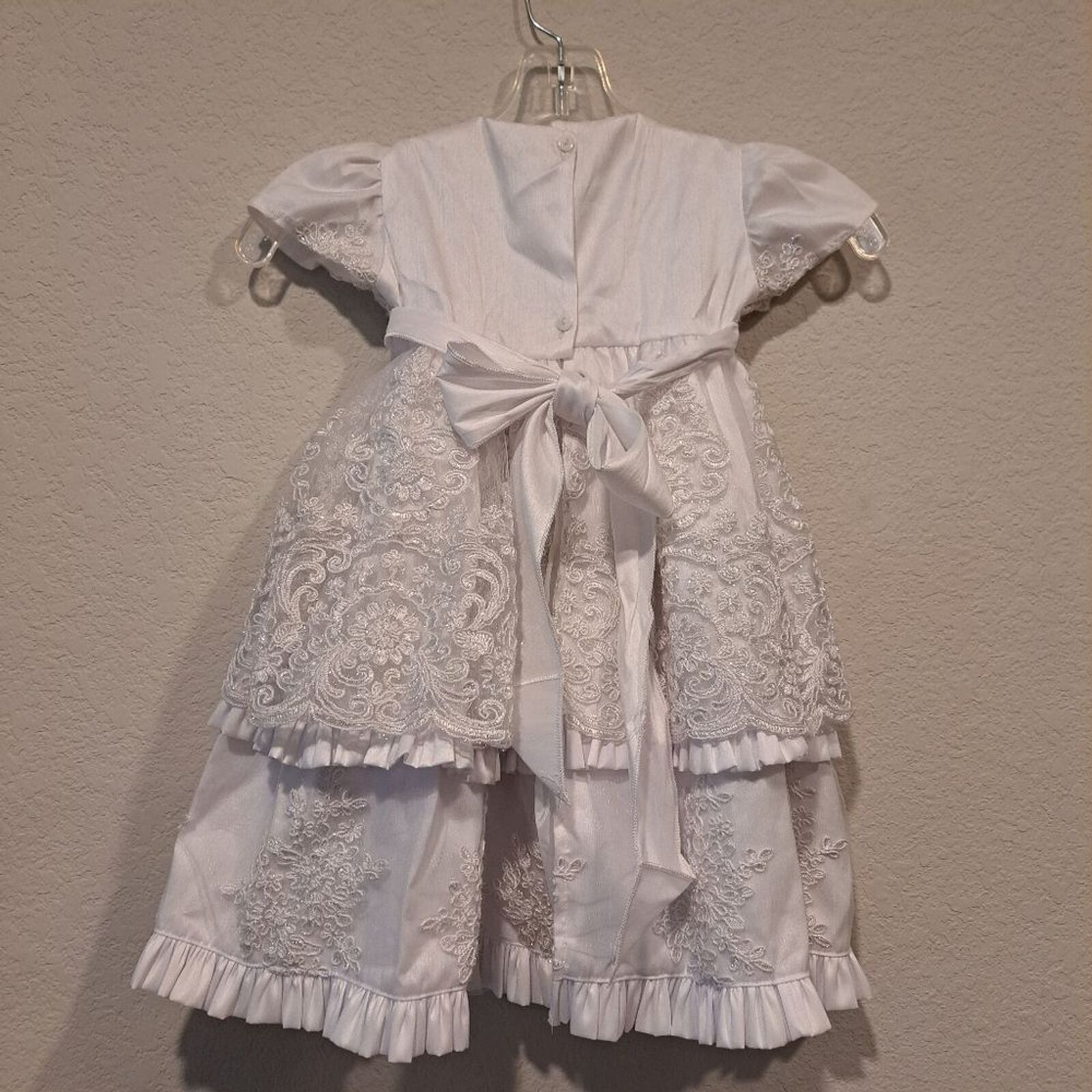 Other Girls white flower girl dress wedding Convertible 2-3 tiers Size S / US 4 / IT 40 - 14 Thumbnail