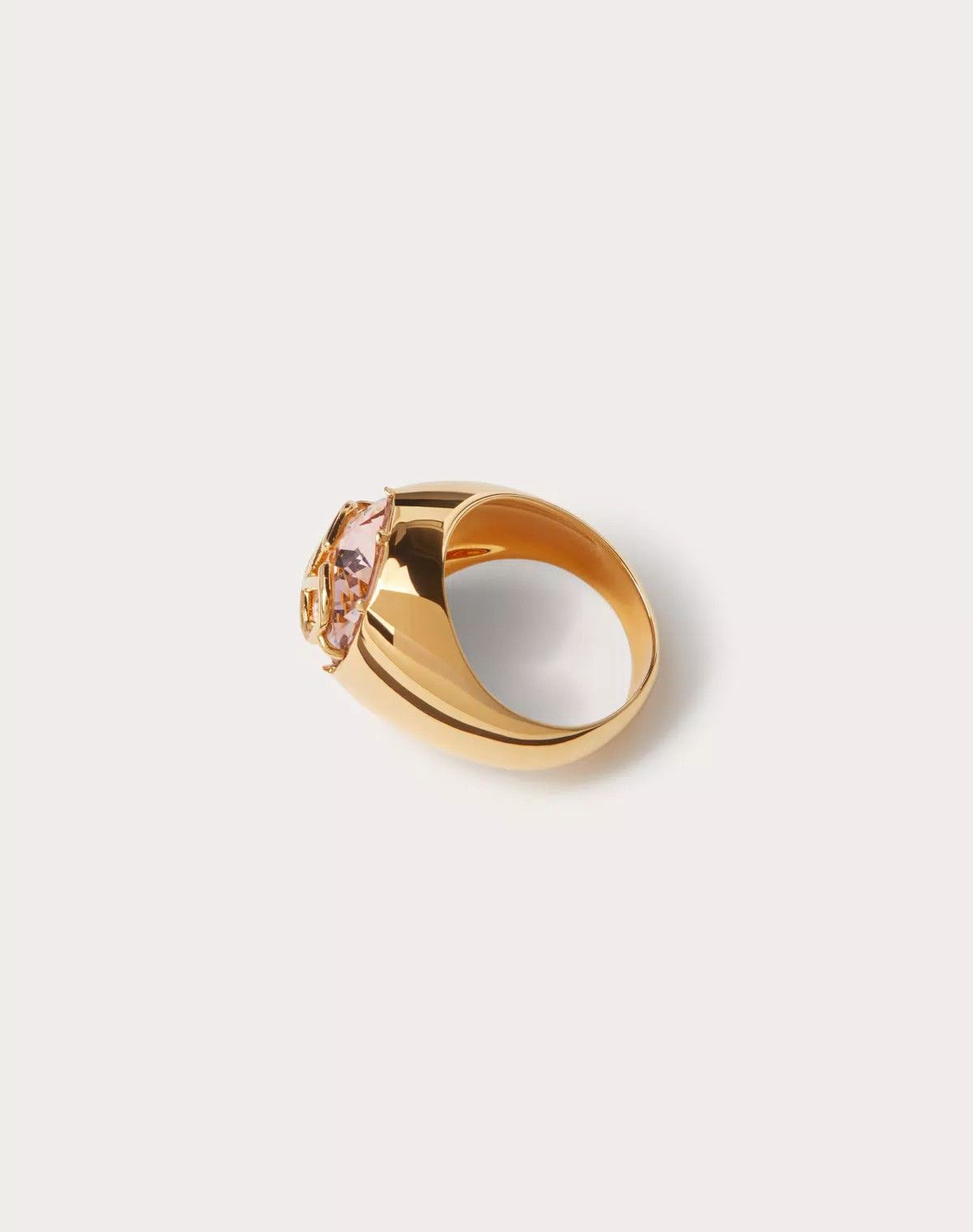 Valentino oc11z0725 Size:Medium/ Swarovski Crystal Ring in Golden Size ONE SIZE - 4 Thumbnail