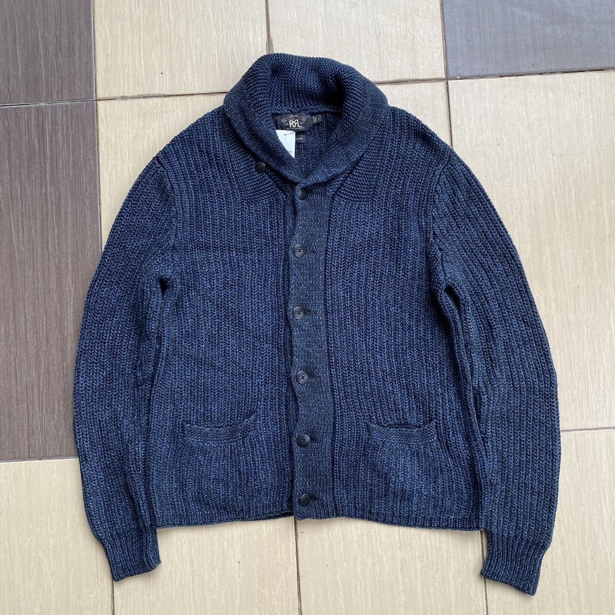 RRL Ralph Lauren shawl collar cardigan Size US L / EU 52-54 / 3 - 1 Thumbnail