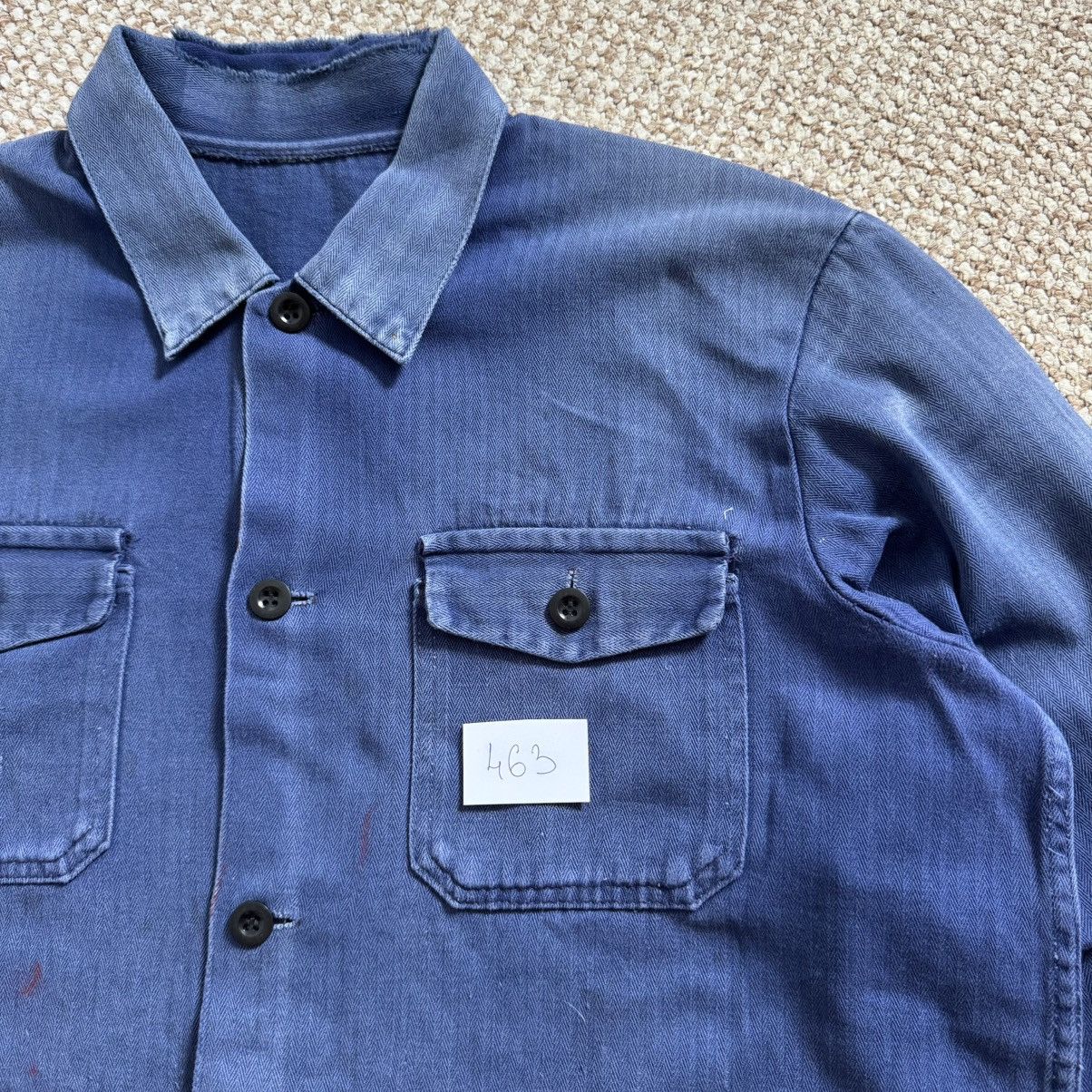 Le Laboureur 60s herringbone vintage repaired worn french jacket Size US M / EU 48-50 / 2 - 8 Thumbnail