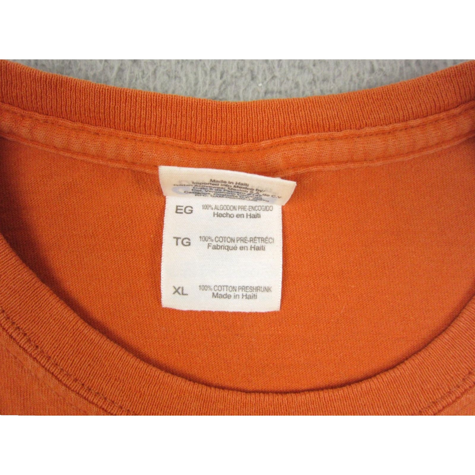 Gildan Vintage Fly Fishing Shirt Womens XL Orange Catskills 90s Gatherin g - Gildan Cotton Crew Neck Short Sleeve T-Shirt Men Size XL / US 12-14 / IT 48-50 - 5 Thumbnail