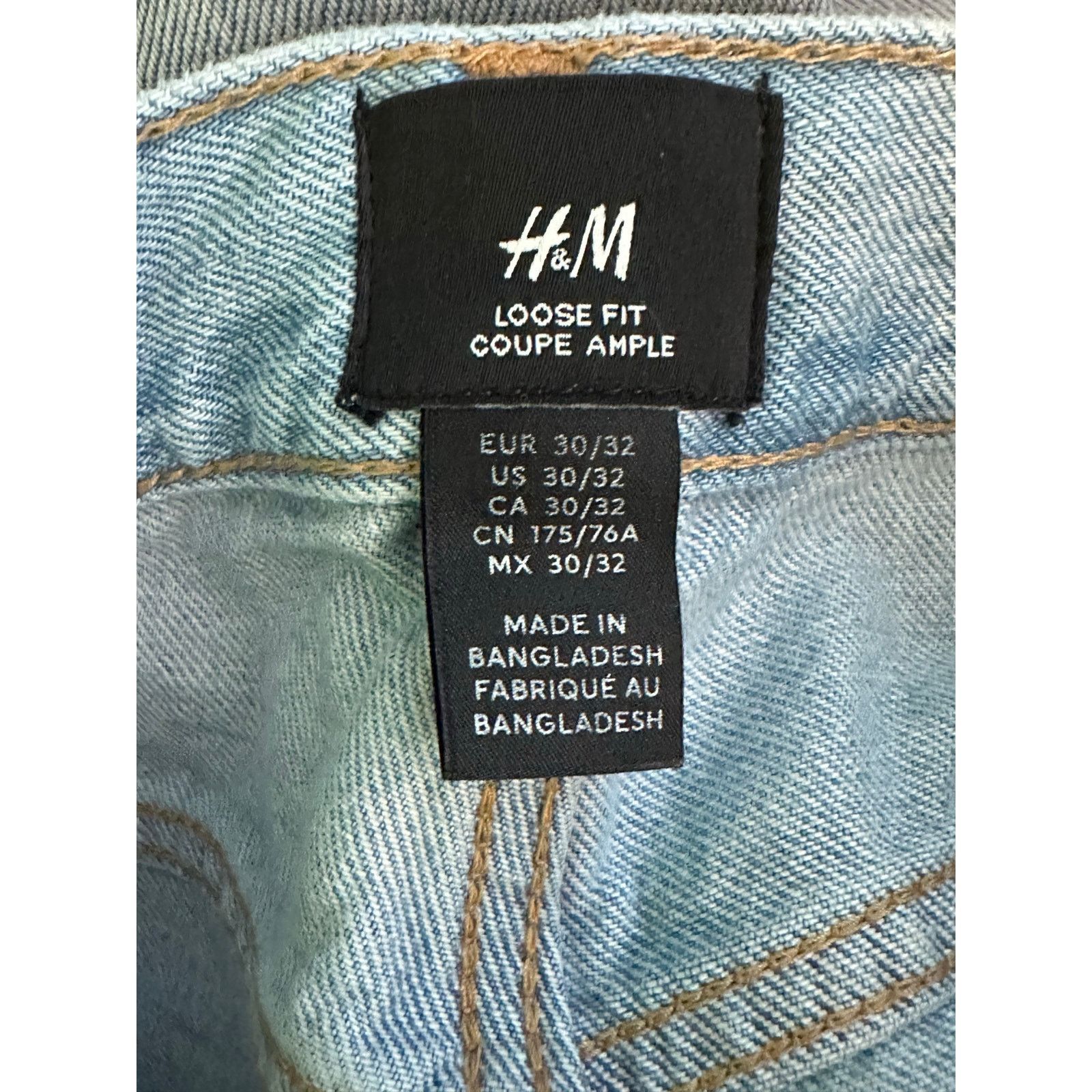 H&M H&M lose fit mud wash wide legs jeans size 30 Size US 30 / EU 46 - 3 Thumbnail