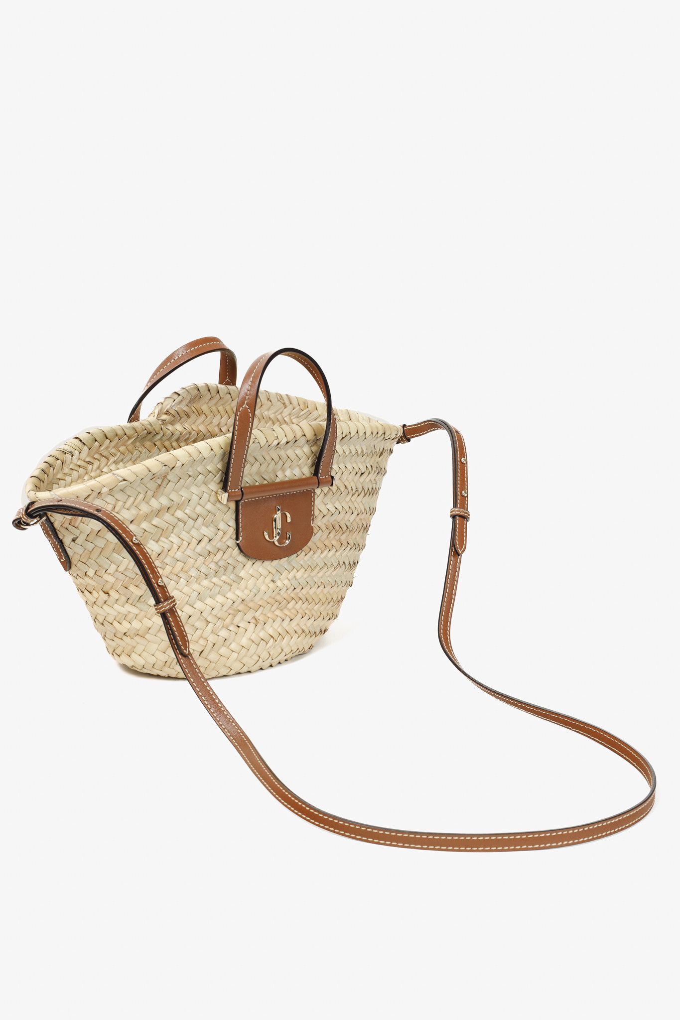Jimmy Choo Jimmy Choo Macy Small Raffia Cross-Body Tote Bag Size ONE SIZE - 6 Thumbnail