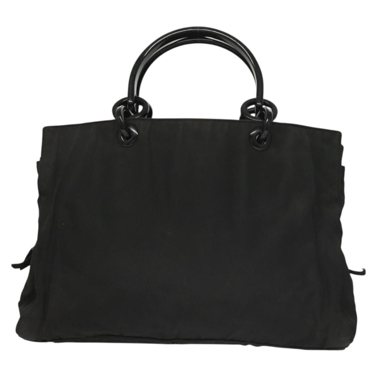 Prada PRADA Hand Bag Nylon Black Silver Size ONE SIZE - 2 Thumbnail