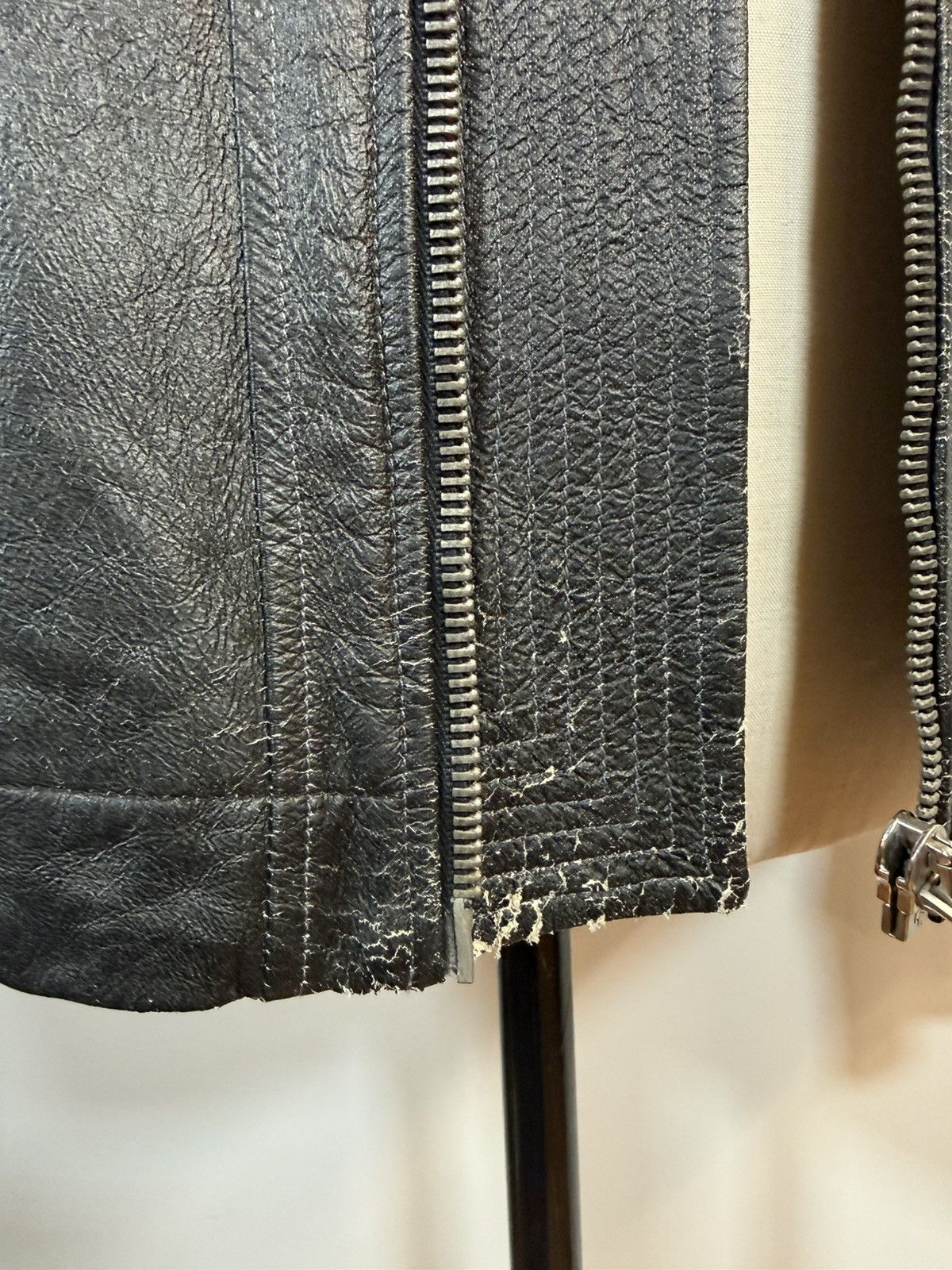 Rick Owens RICK OWENS Ombre Leather Bomber Jacket Size US XL / EU 56 / 4 - 11 Thumbnail