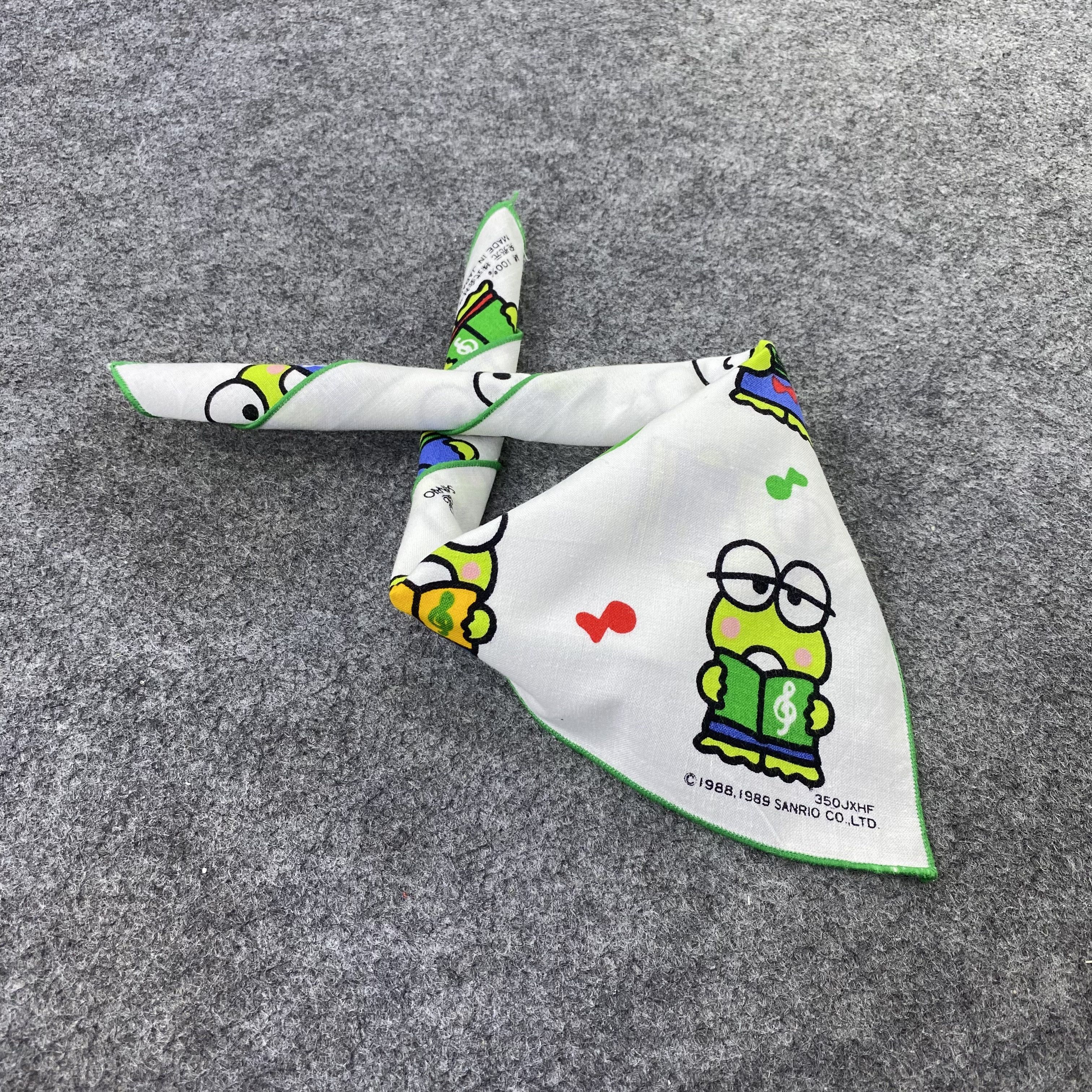 Anime KEROKEROKEROPPI Handkerchief Neckerchief Bandana-B1447 Size ONE SIZE - 3 Thumbnail