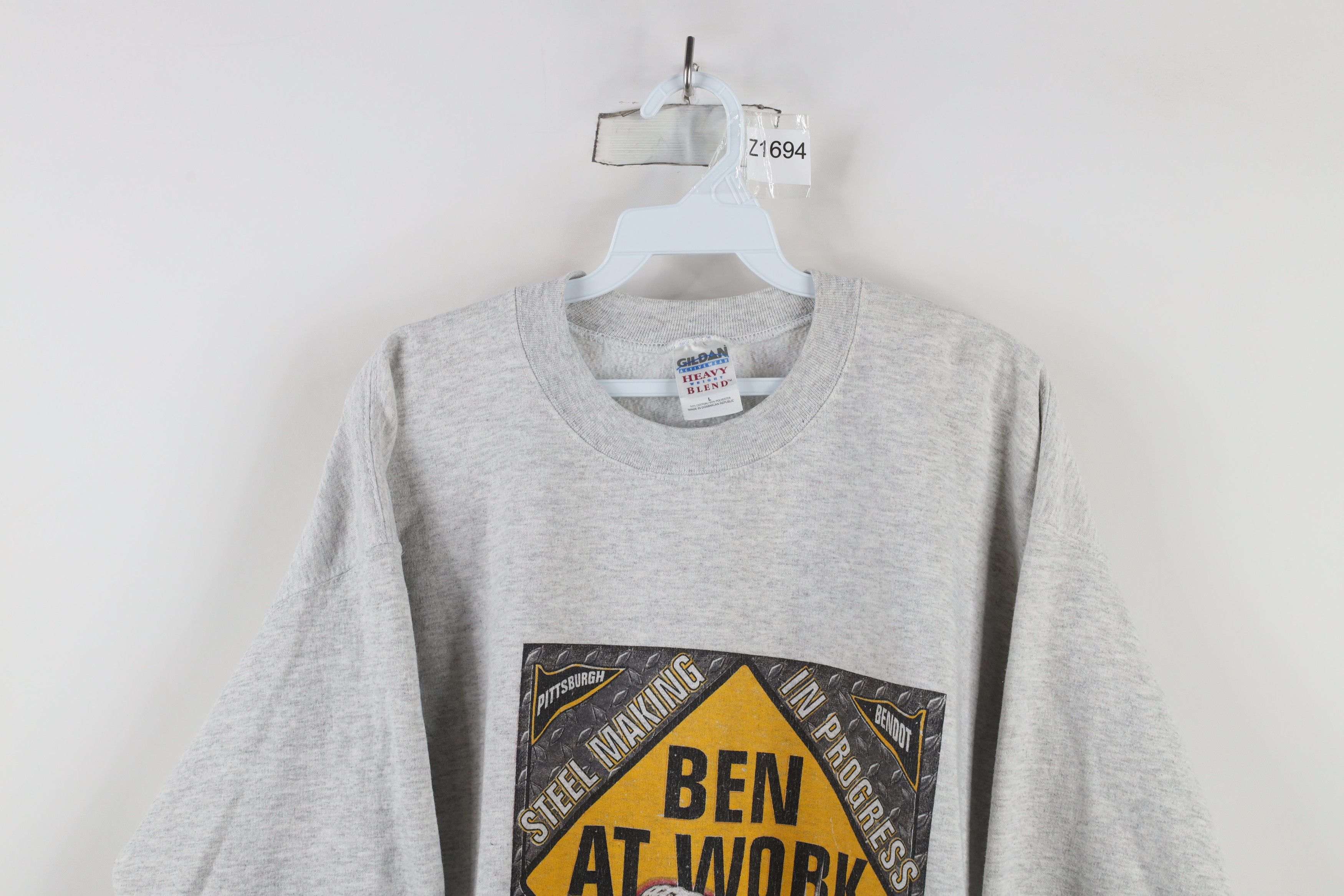 Vintage Vintage Ben Roethlisberger Pittsburgh Football Sweatshirt Size US L / EU 52-54 / 3 - 2 Thumbnail