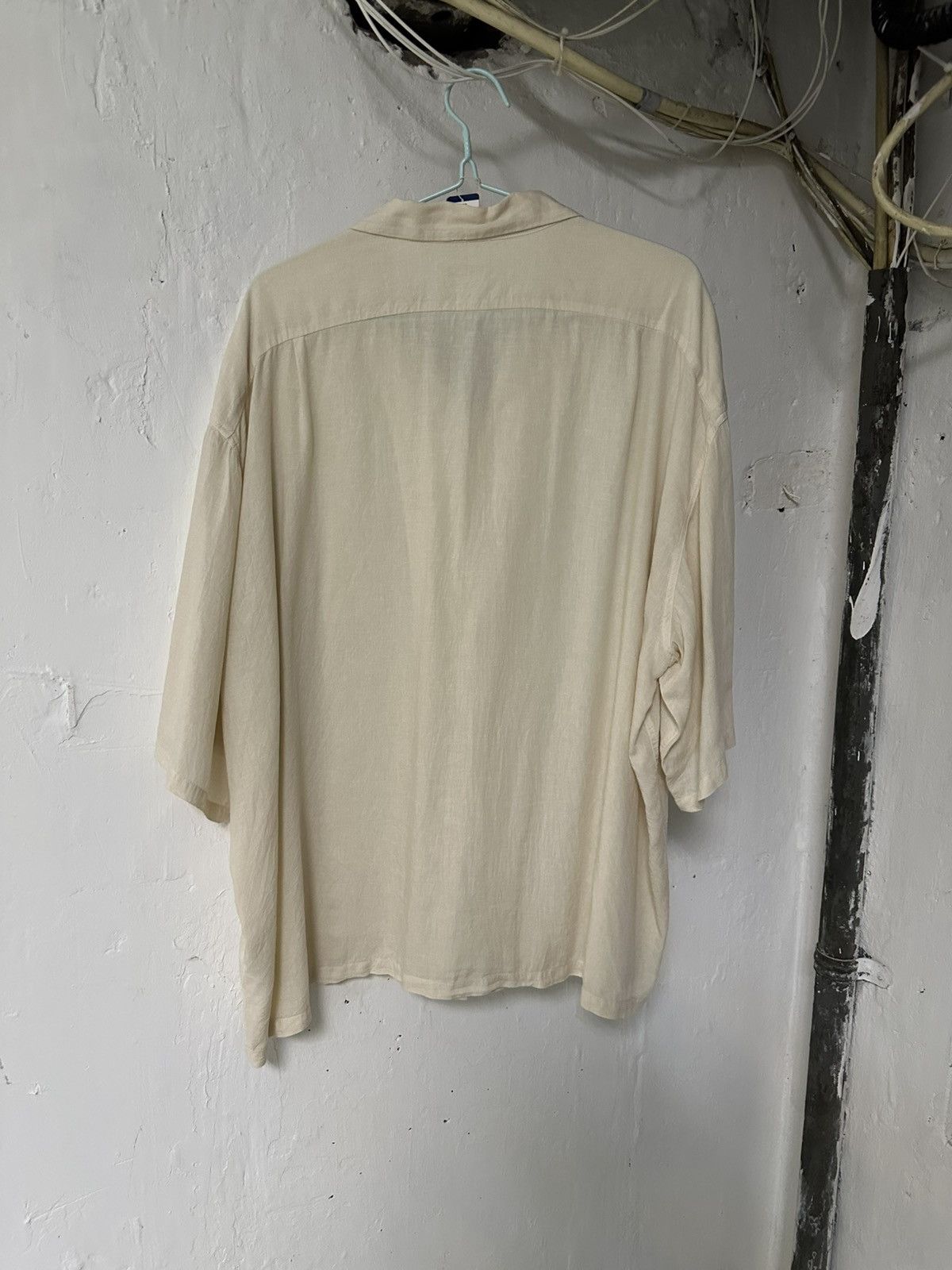 Kapital Kapital soft linen open collar big shirt beige Size US XL / EU 56 / 4 - 3 Thumbnail
