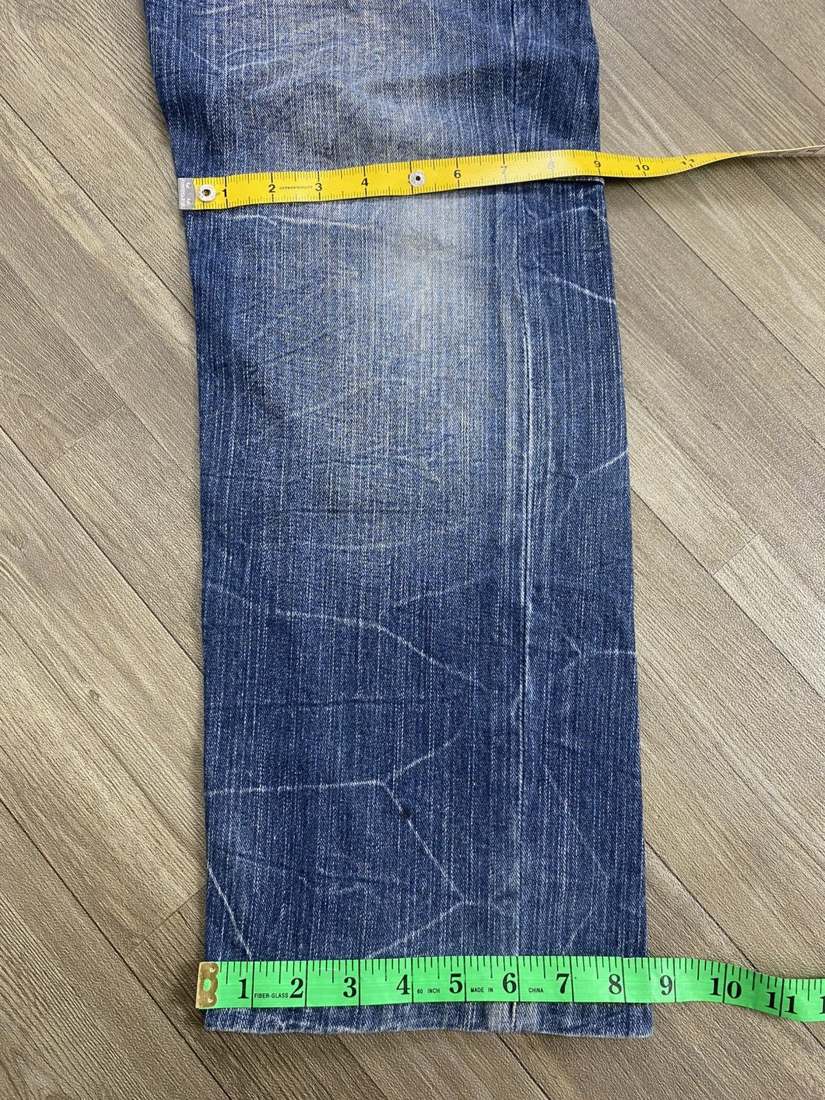 Japanese Brand 2000s Japanese Double Waist Distressed Punk Lgb Jeans Y2K Size US 33 - 20 Thumbnail