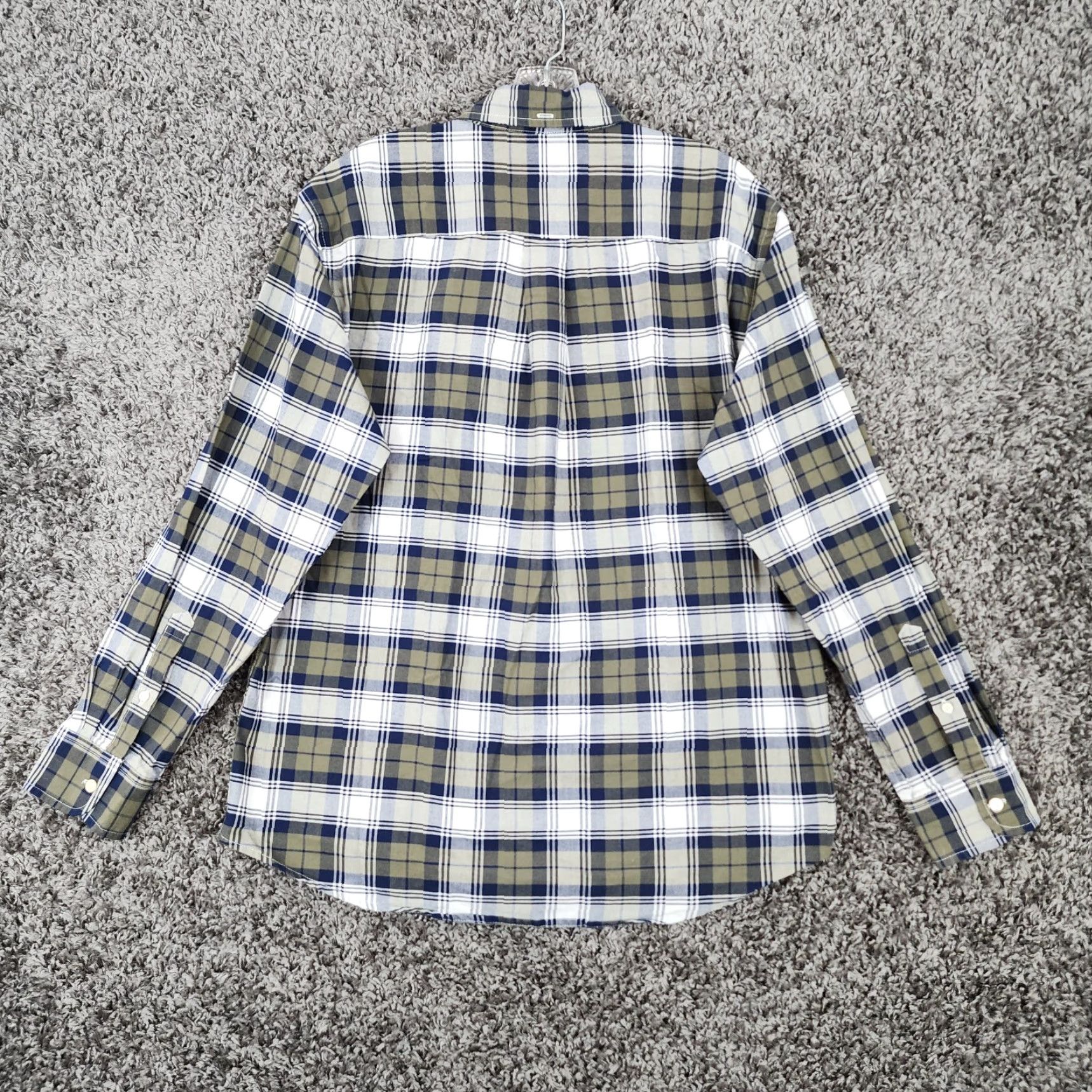 Vintage VINTAGE St. John's Bay Plaid Button-Up Shirt Mens Large Green Blue Long Sleeve Size US L / EU 52-54 / 3 - 5 Thumbnail
