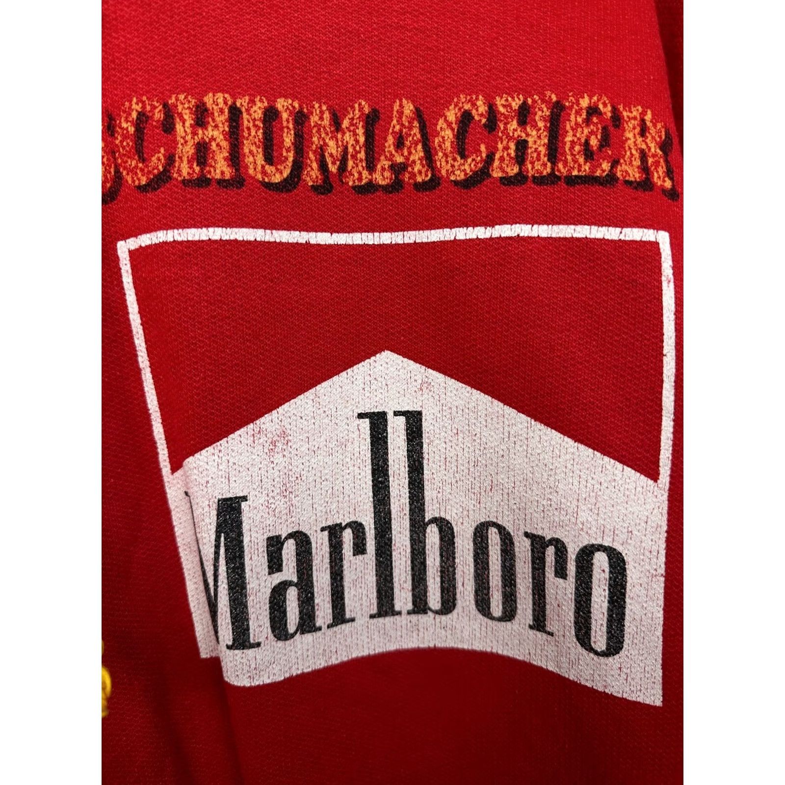 Ferrari VINTAGE Michael Schumacher Ferrari Marlboro 90s Mens Hoodie XXL Red 90s Cars Hooded Pullover Mens Size US XXL / EU 58 / 5 - 7 Thumbnail