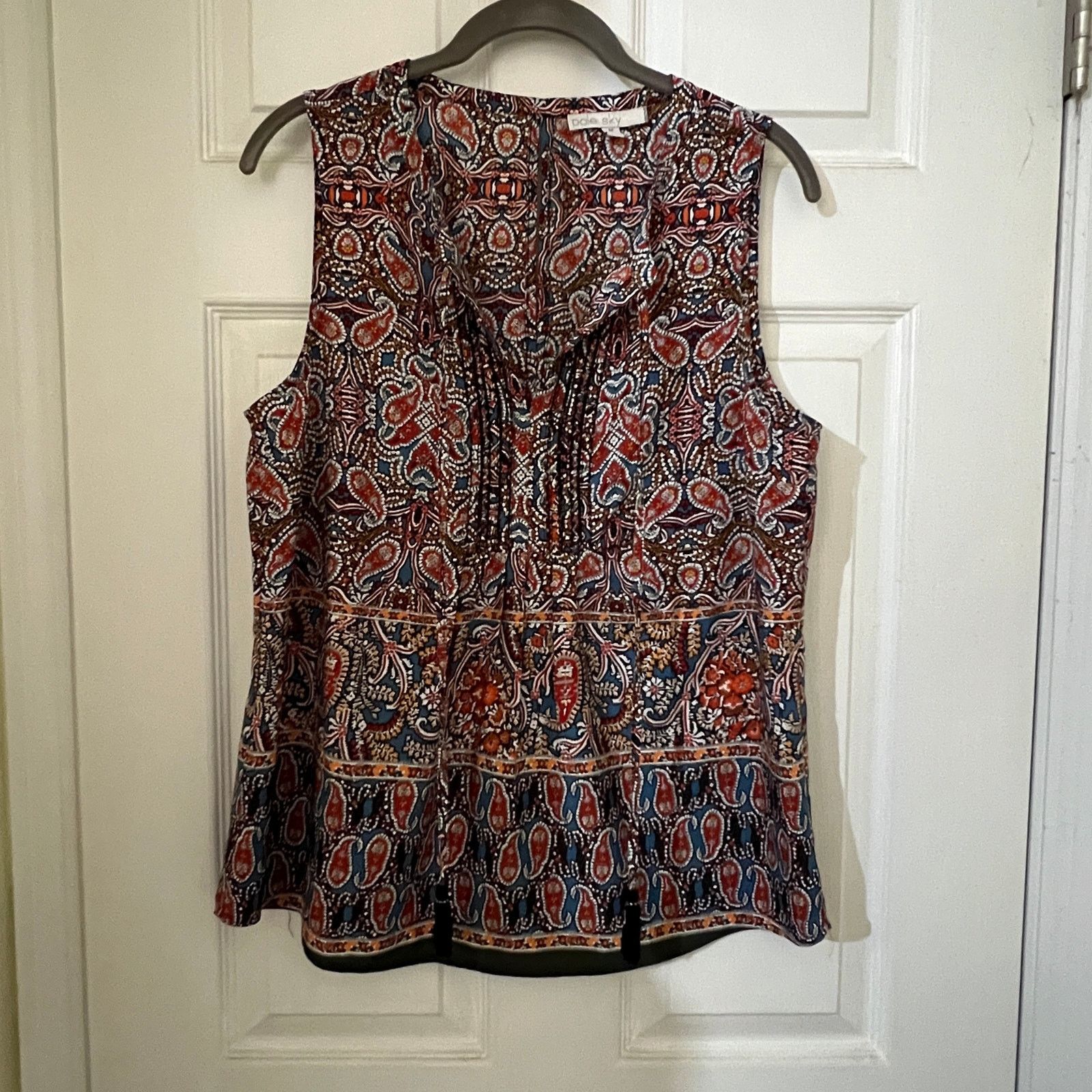 Other Marcelle Tie Neck Top Stitch Fix Daniel Rainn Keyhole Blouse Size M / US 6-8 / IT 42-44 - 16 Thumbnail