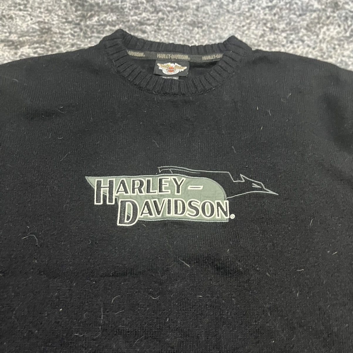Harley Davidson Vintage Harley Davidson Embroidered Grunge Biker Sweater XXL Size US XXL / EU 58 / 5 - 4 Thumbnail