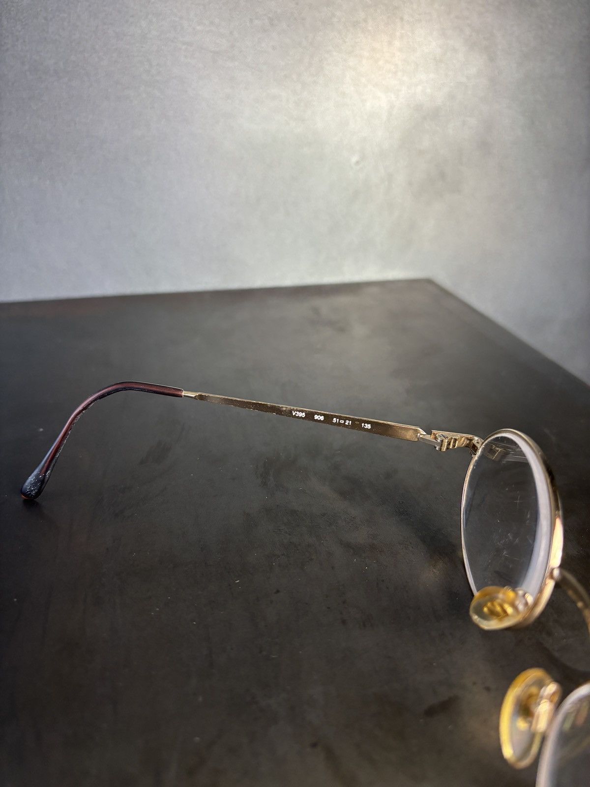 Valentino × Vintage 1980s Vintage Valentino Frames Eyeglasses V395 Oval Rounded Size ONE SIZE - 12 Thumbnail