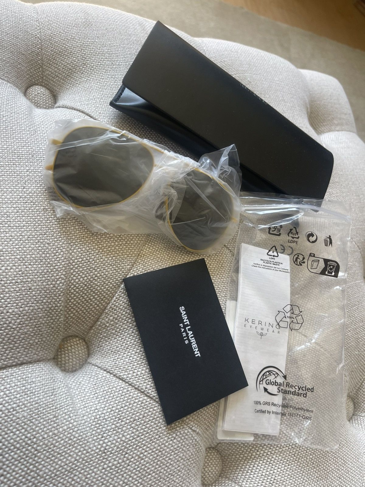 Saint Laurent Paris Saint Laurent Sunglasses aviator yellow NWT Size ONE SIZE - 9 Thumbnail