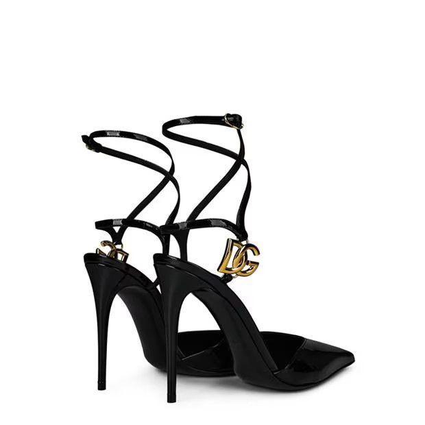 Dolce & Gabbana o1g2r1mq1024 Patent Stiletto Heel in Black Size US 7 / IT 37 - 4 Thumbnail