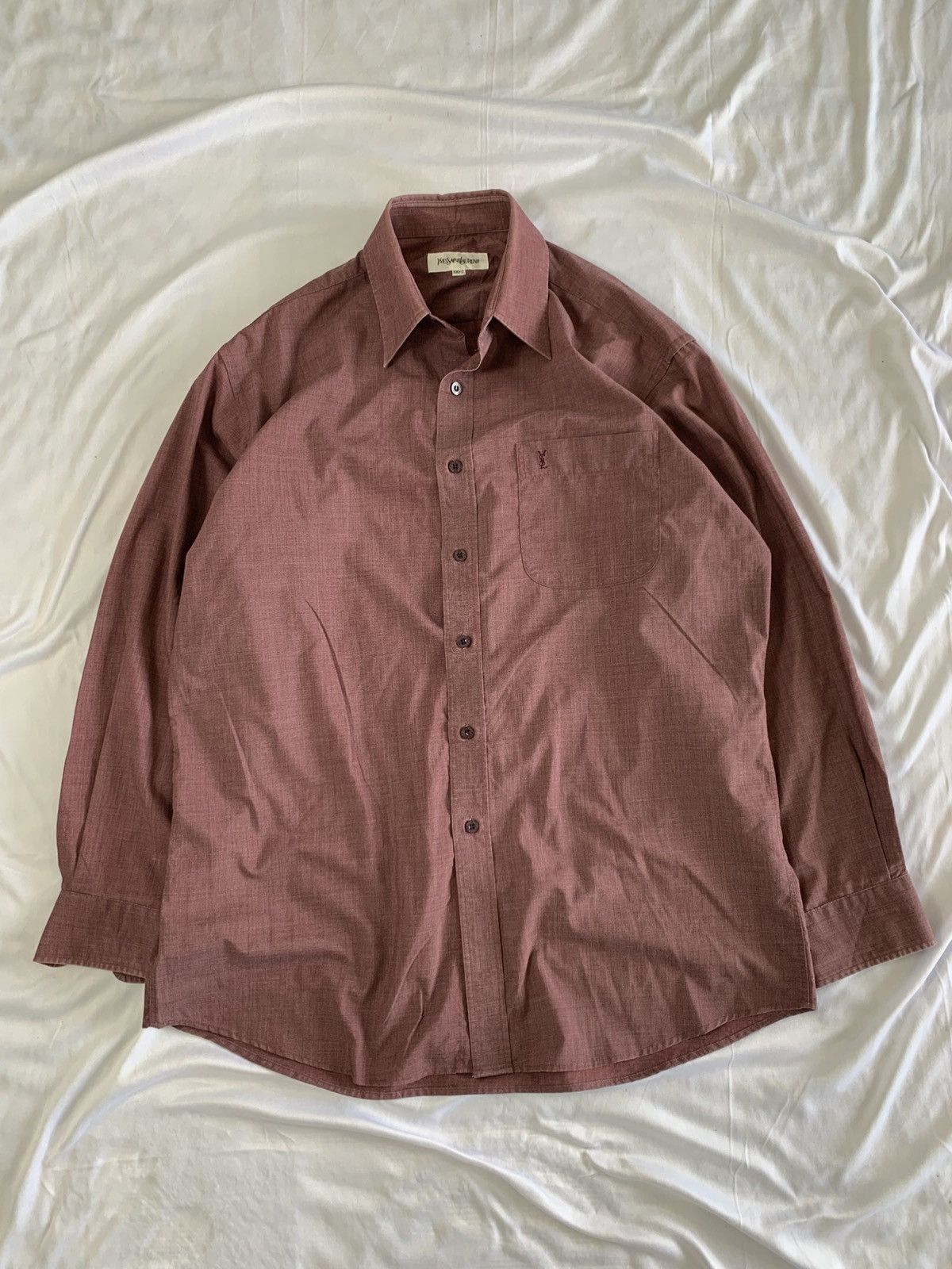 Yves Saint Laurent Vintage yves saint laurent button up shirt rare colour Size US M / EU 48-50 / 2 - 8 Thumbnail