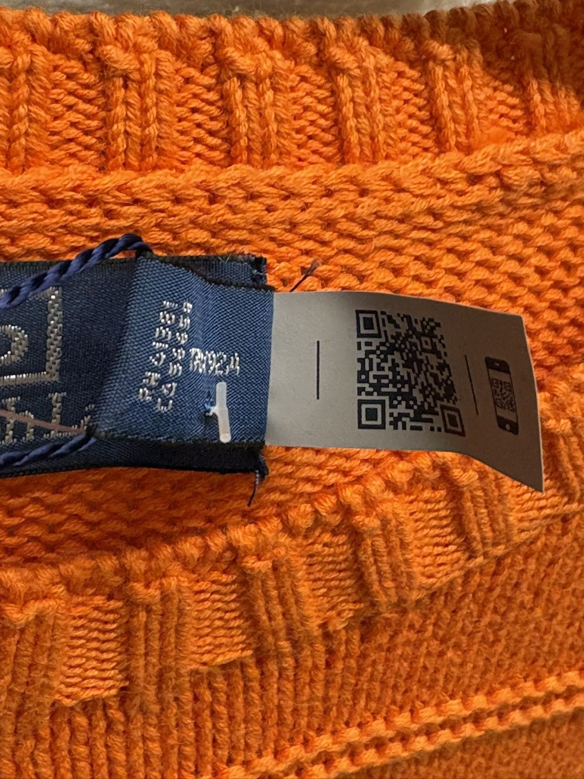 Polo Ralph Lauren Orange Striped Cotton Linen Sweater Ralph Lauren S Size US S / EU 44-46 / 1 - 6 Thumbnail