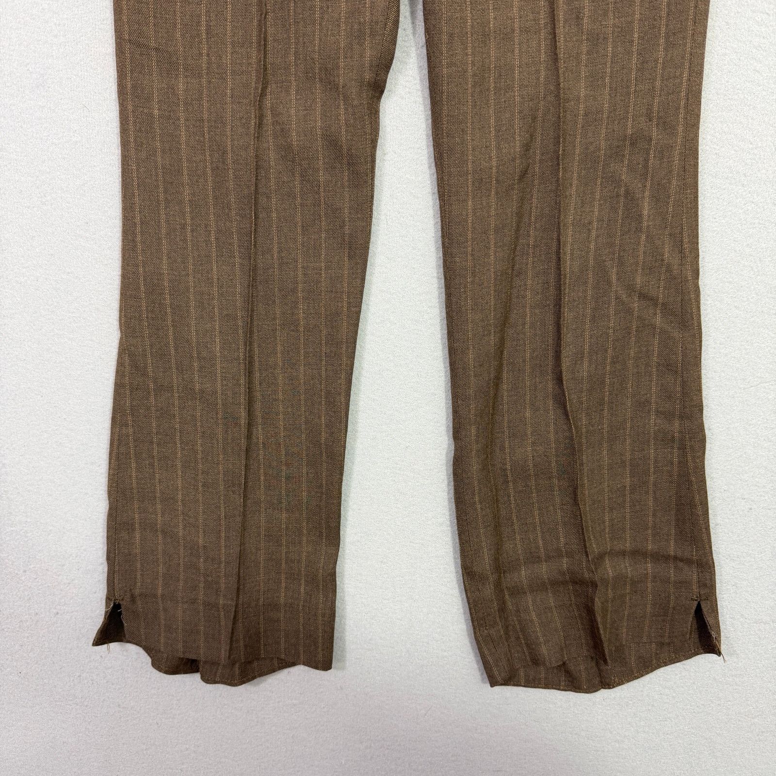 Vintage Vintage A1 Kotzin Action Slacks Pants 28x28 Brown Striped Size US 28 / EU 44 - 3 Thumbnail