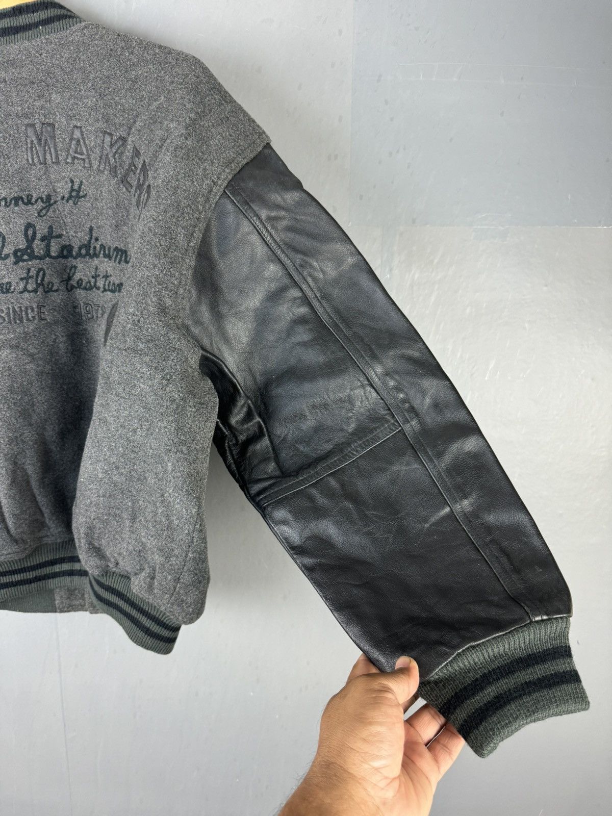 Vintage VINTAGE KEARNEY HOUSE LEATHER LETTERMAN VARSITY JACKET Size US L / EU 52-54 / 3 - 11 Thumbnail