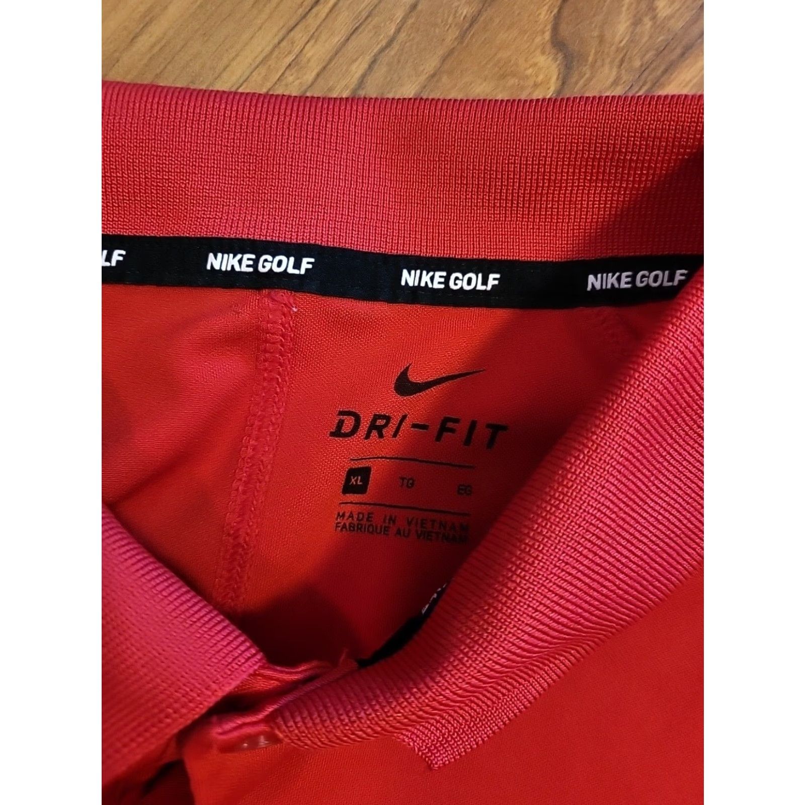 Nike Nike Golf Dri Fit XL SS Red Polo Mens Shirt Size US XL / EU 56 / 4 - 2 Thumbnail