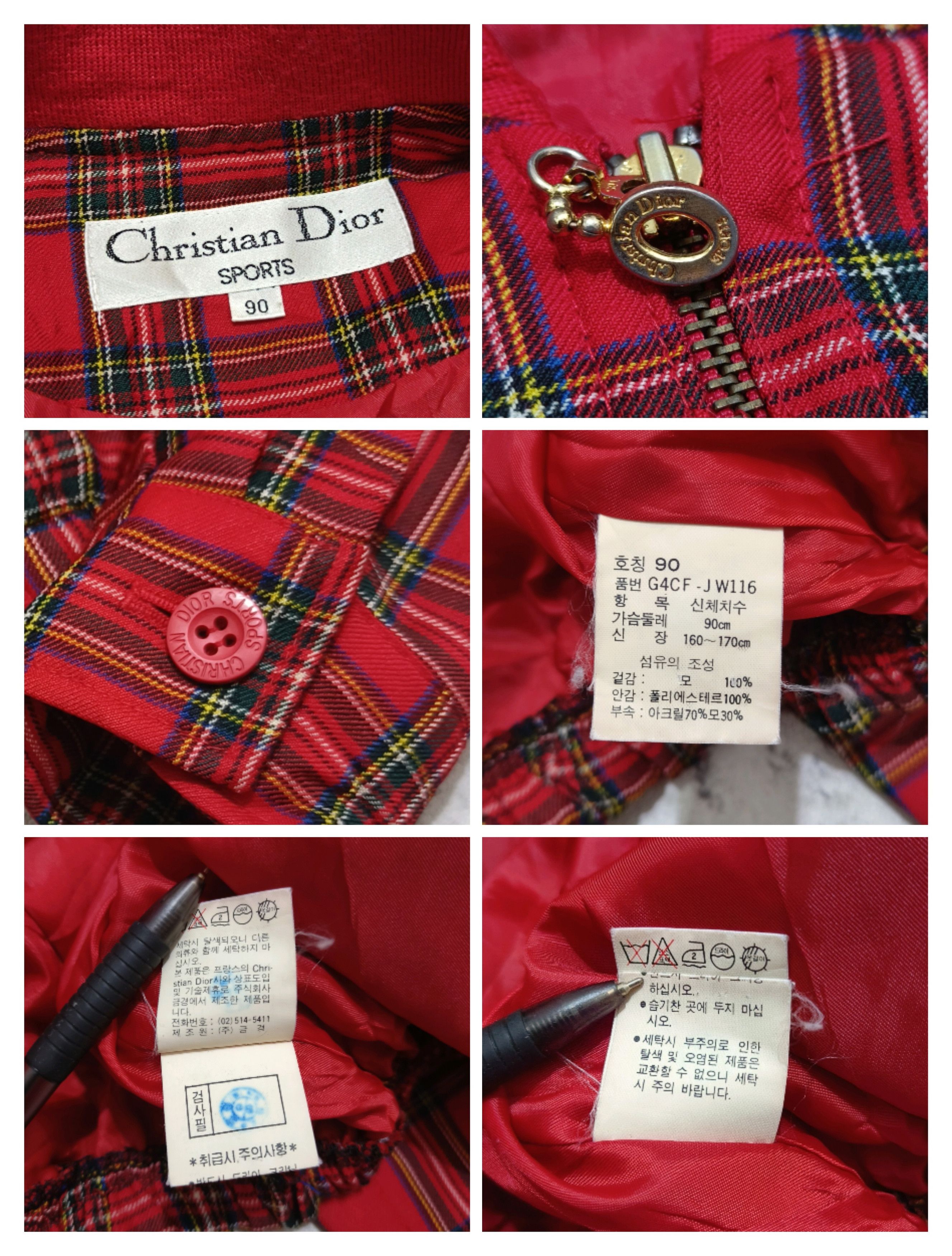 Christian Dior Monsieur Customized Vintage Y2K Christian Dior Tartan Cropped Jacket Size M / US 6-8 / IT 42-44 - 8 Thumbnail
