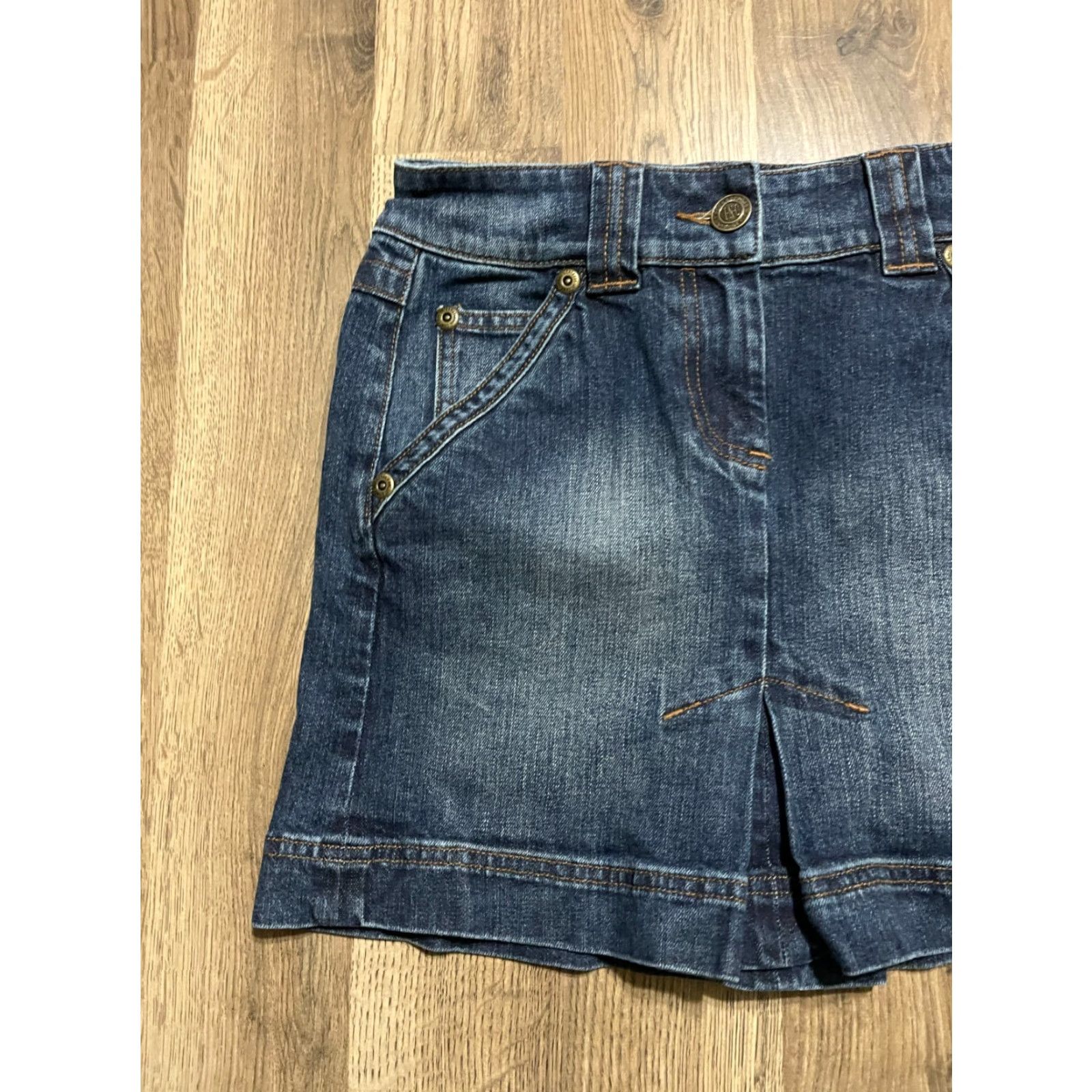 Vintage INC International Concepts Skirt Women 2 Denim Blue Mini Casual Short Regular Size 26" / US 2 / IT 38 - 3 Thumbnail