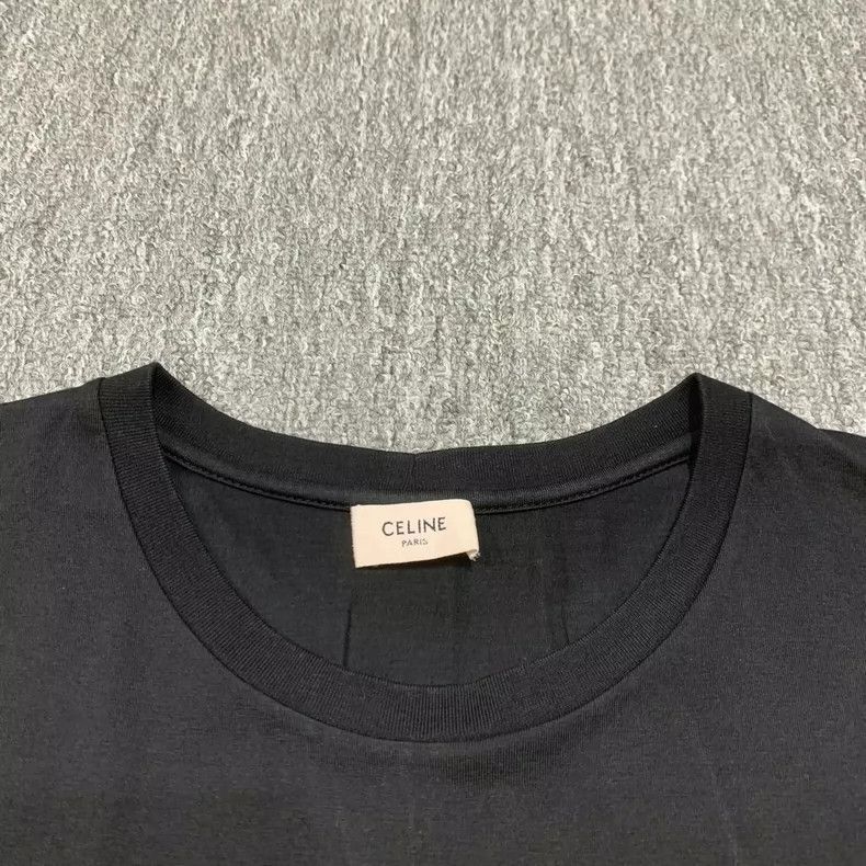 Celine Celine Black Logo Short Sleeve TShirt Size US S / EU 44-46 / 1 - 3 Thumbnail