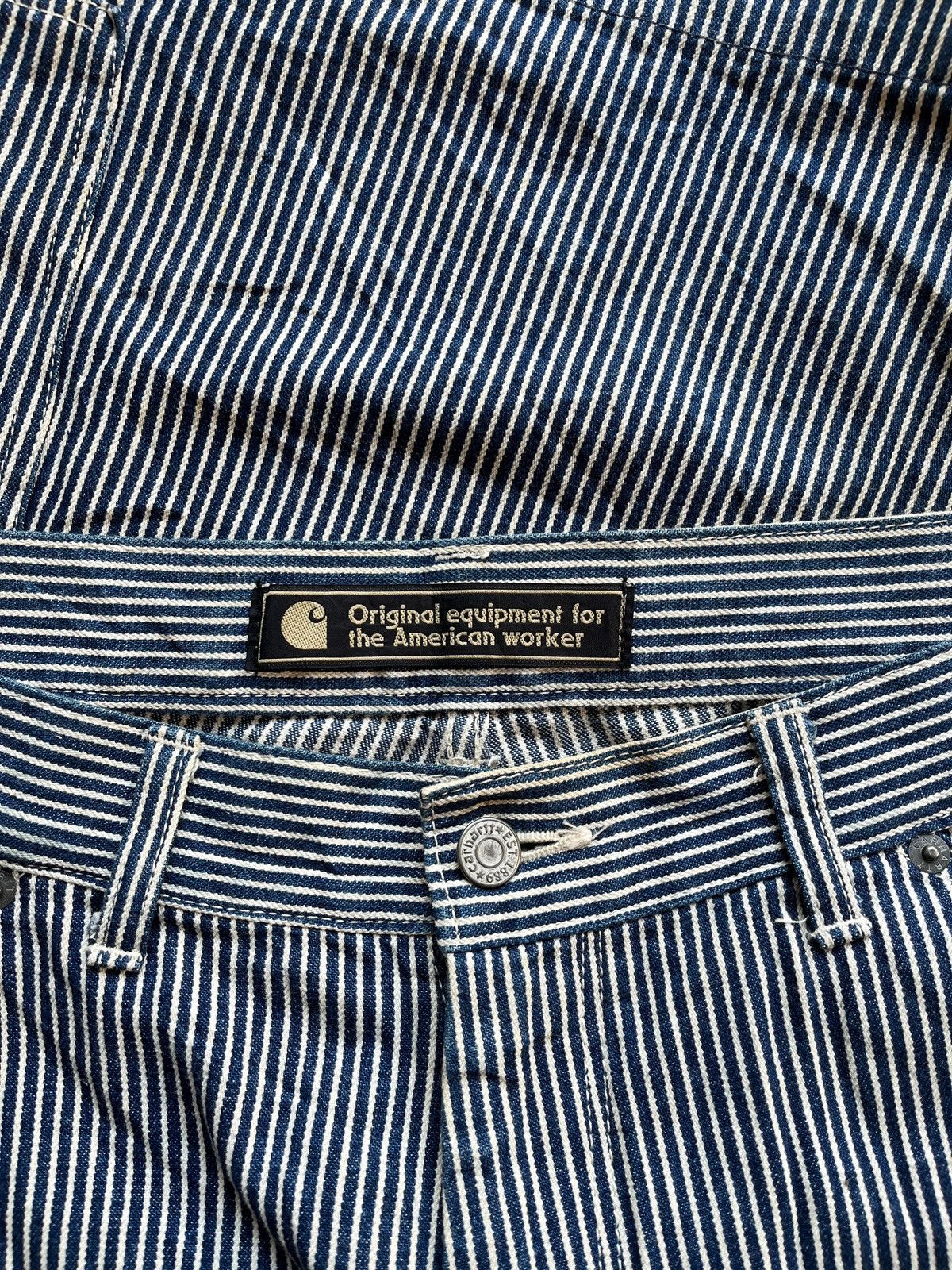 Carhartt Vintage Carhartt Short Carpenter Hickory Size US 34 / EU 50 - 3 Thumbnail