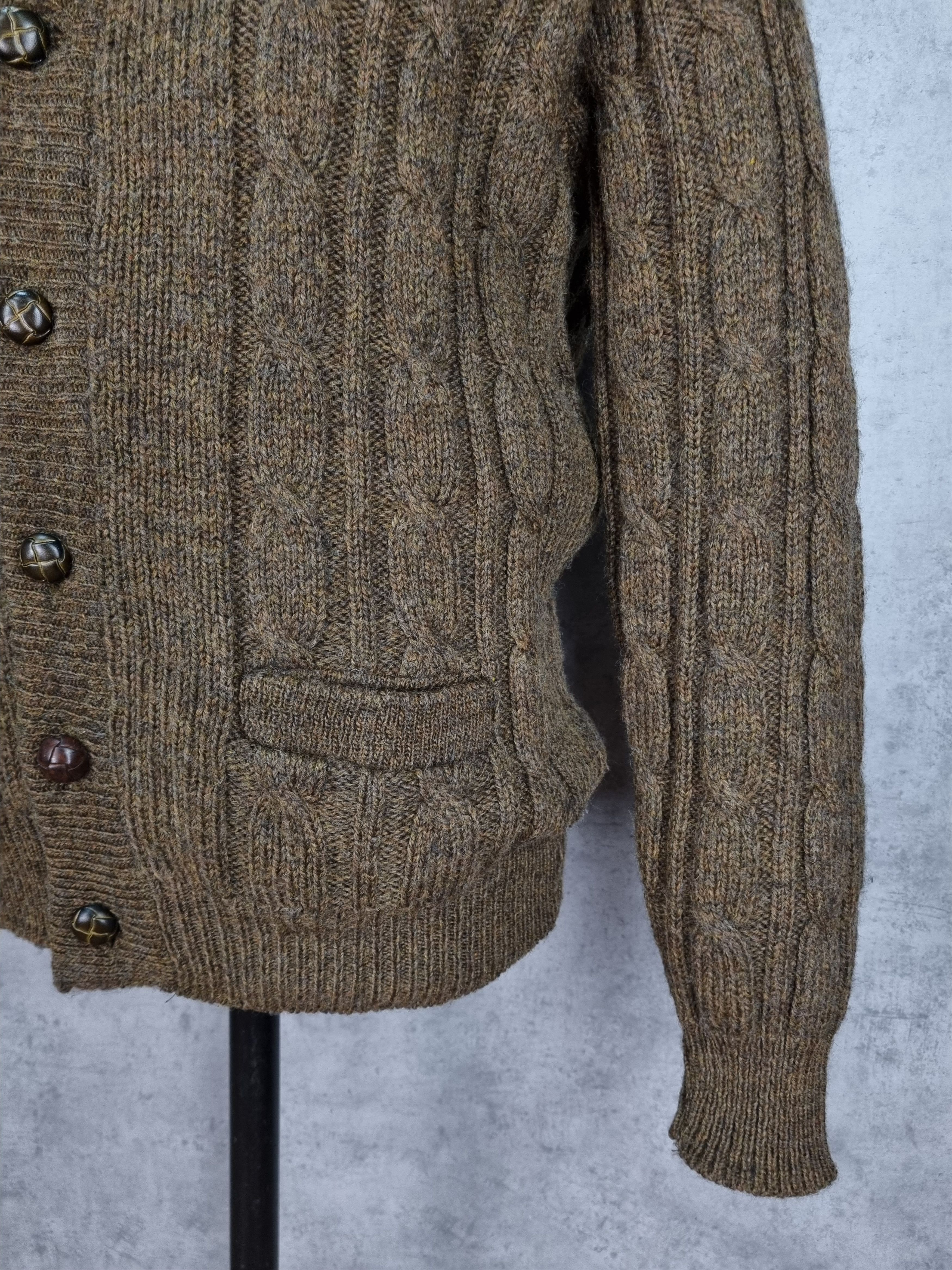 L.L. Bean L.L.Bean Virgin Wool Cable Knitted Cardigan Size US M / EU 48-50 / 2 - 14 Thumbnail
