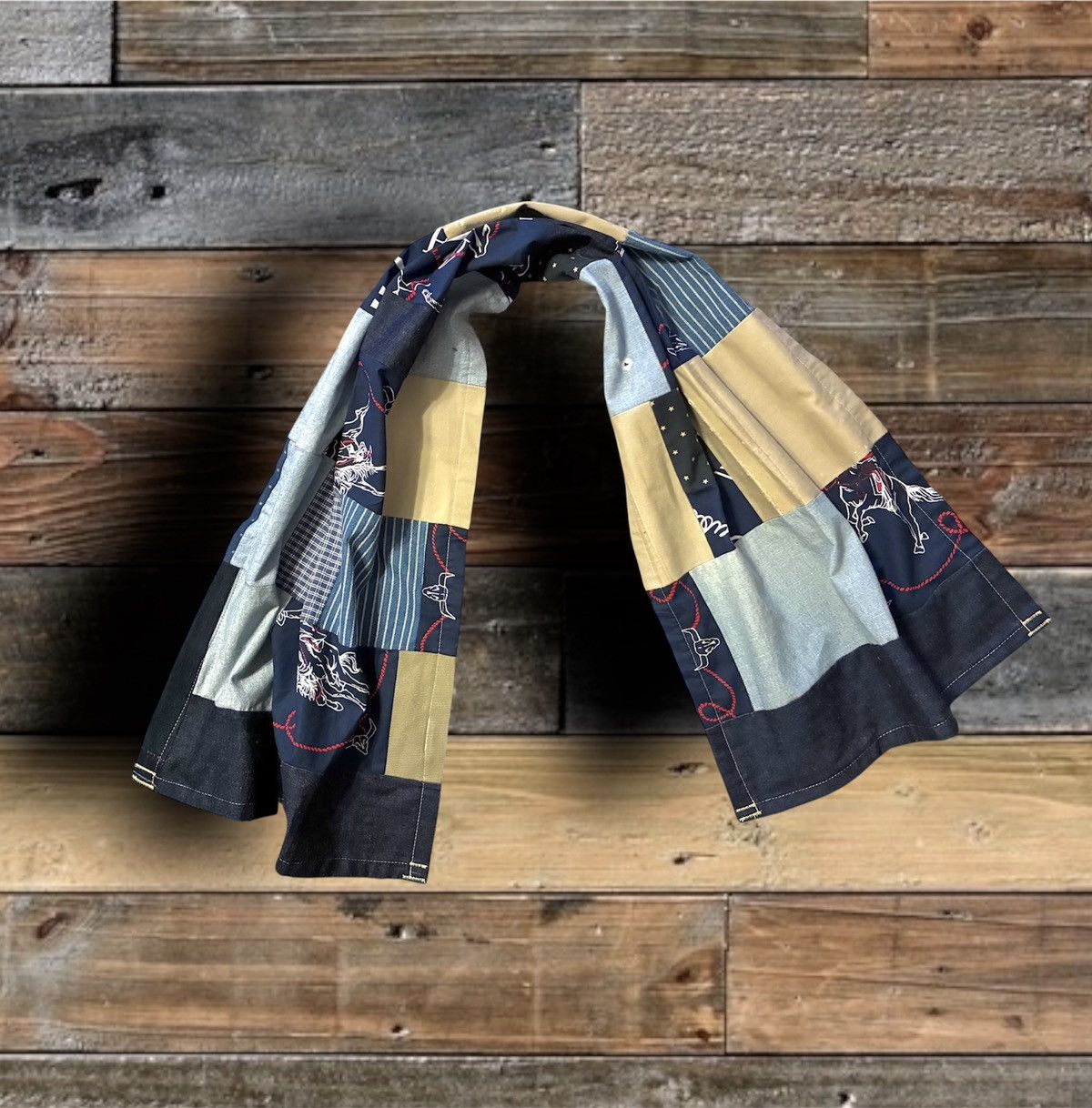 RRL Ralph Lauren CUSTOM RRL/RL SCARF (100% UPCYCLED RL FABRICS)- 1 OF A KIND Size ONE SIZE - 2 Thumbnail