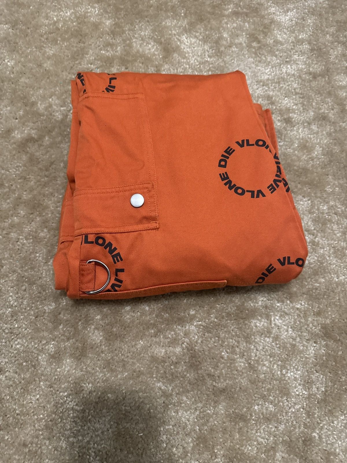 Vlone VLONE ORANGE CIRCLE CARGO PANTS Size US 36 / EU 52 - 3 Thumbnail