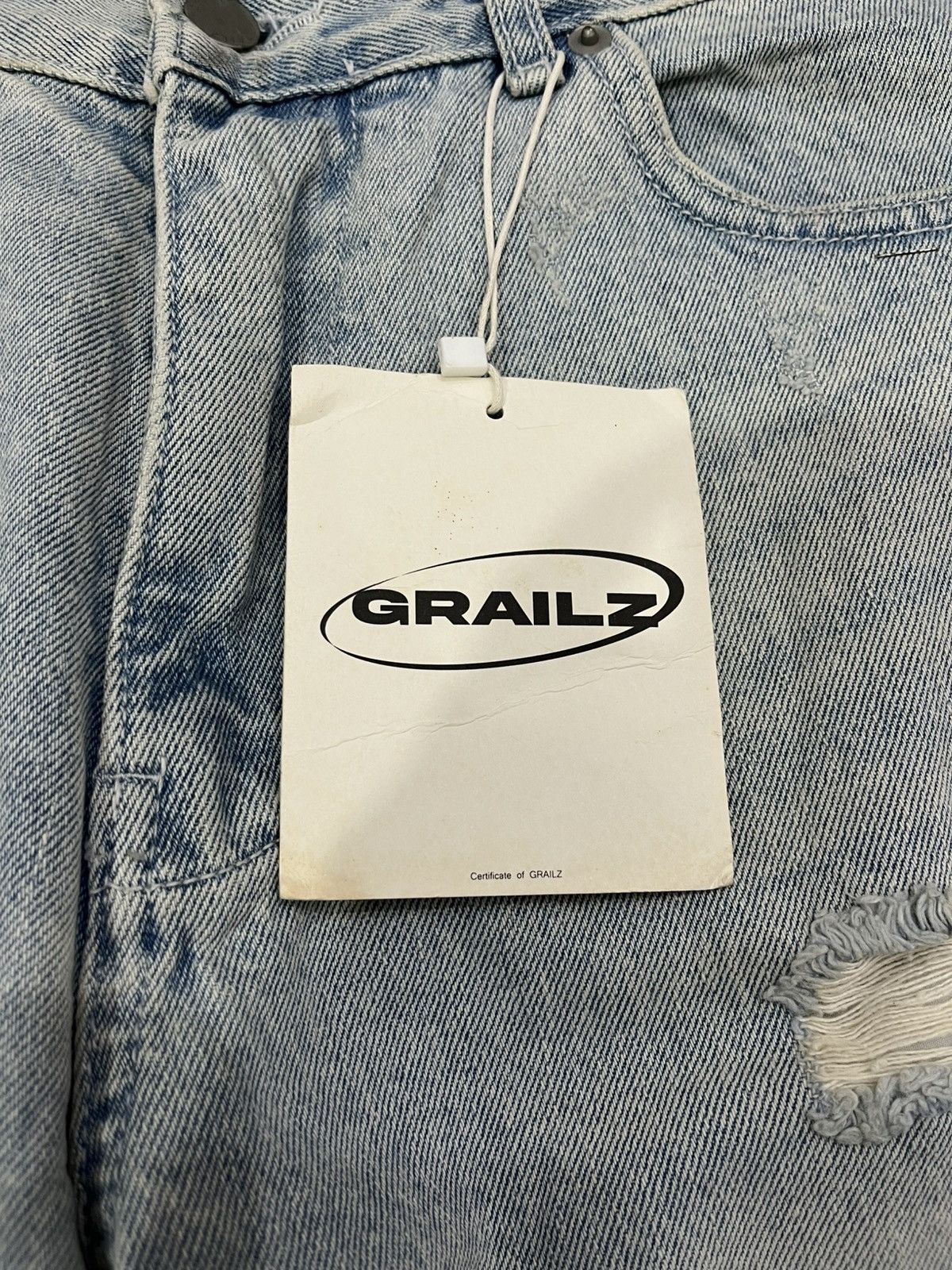 GRAILZ GRAILZ DISTRESSED FLARE JEANS Size US 34 / EU 50 - 5 Thumbnail