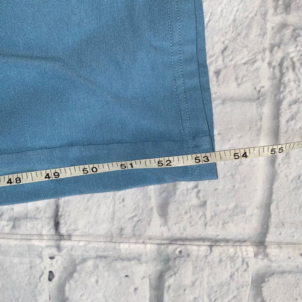 Other Women M sleeveless wide leg Flowy jumpsuit w/tie belt blue Size 30" / US 8 / IT 44 - 10 Thumbnail
