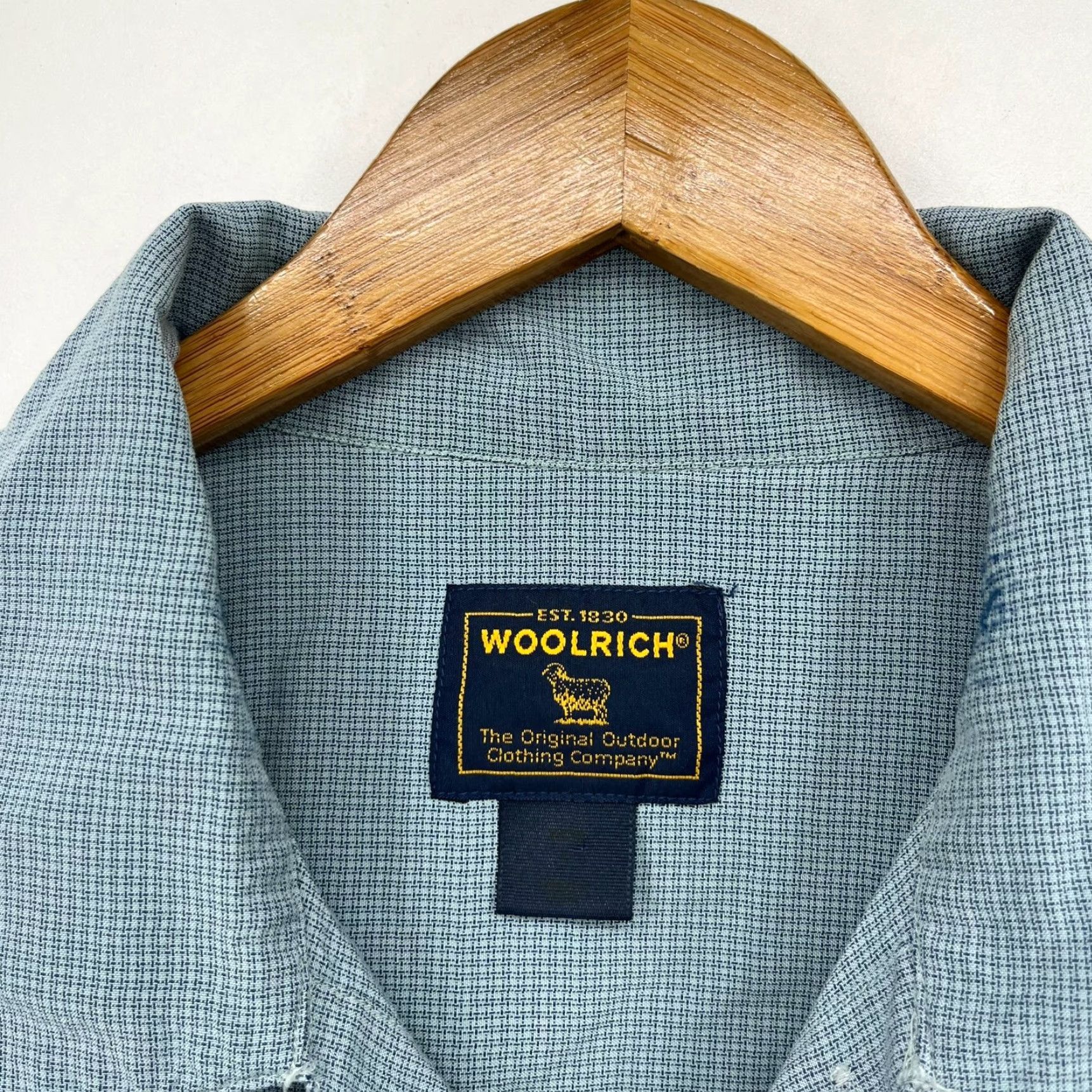 Vintage Woolrich Button-Up Shirt Men 2XL Blue Check Pocket Short Sleeve Shirt Size US XXL / EU 58 / 5 - 5 Thumbnail