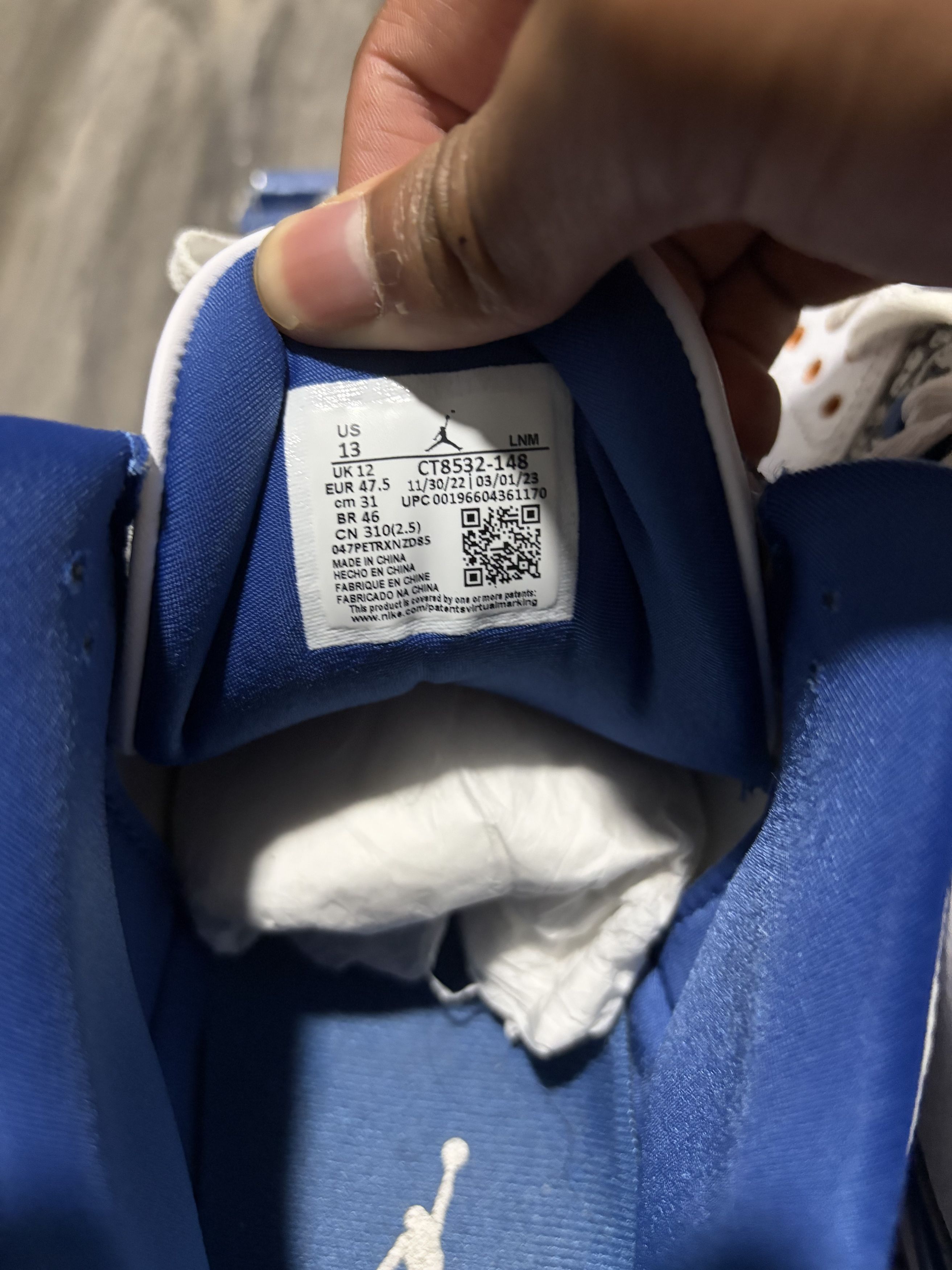 Jordan Brand Jordan 3 Retro "Wizards" Size US 13 / EU 46 - 4 Thumbnail