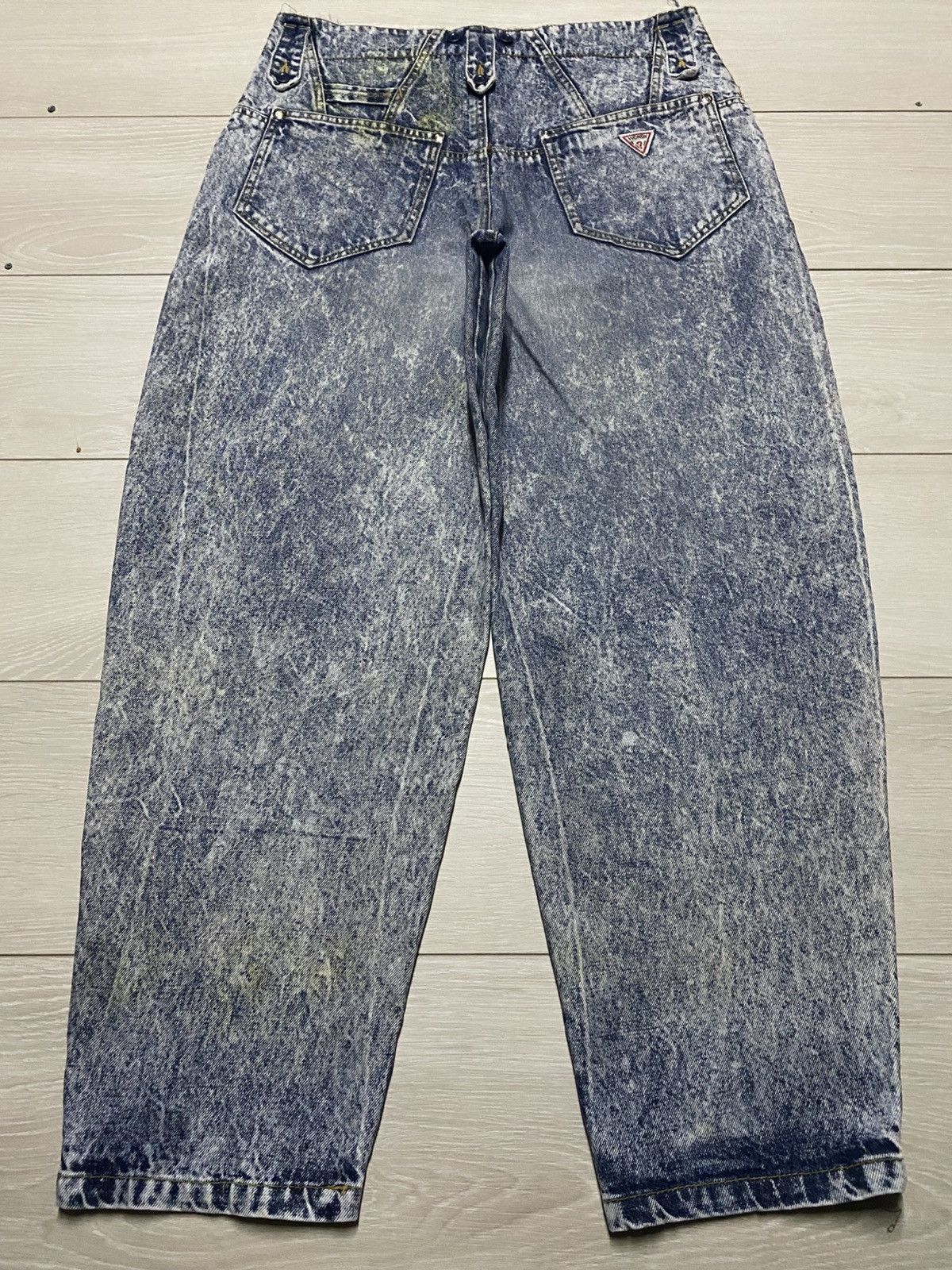 Japanese Brand Vintage Japanese Brand Wendy Acid Wash Tappered Leg Jeans Size US 32 / EU 48 - 2 Thumbnail