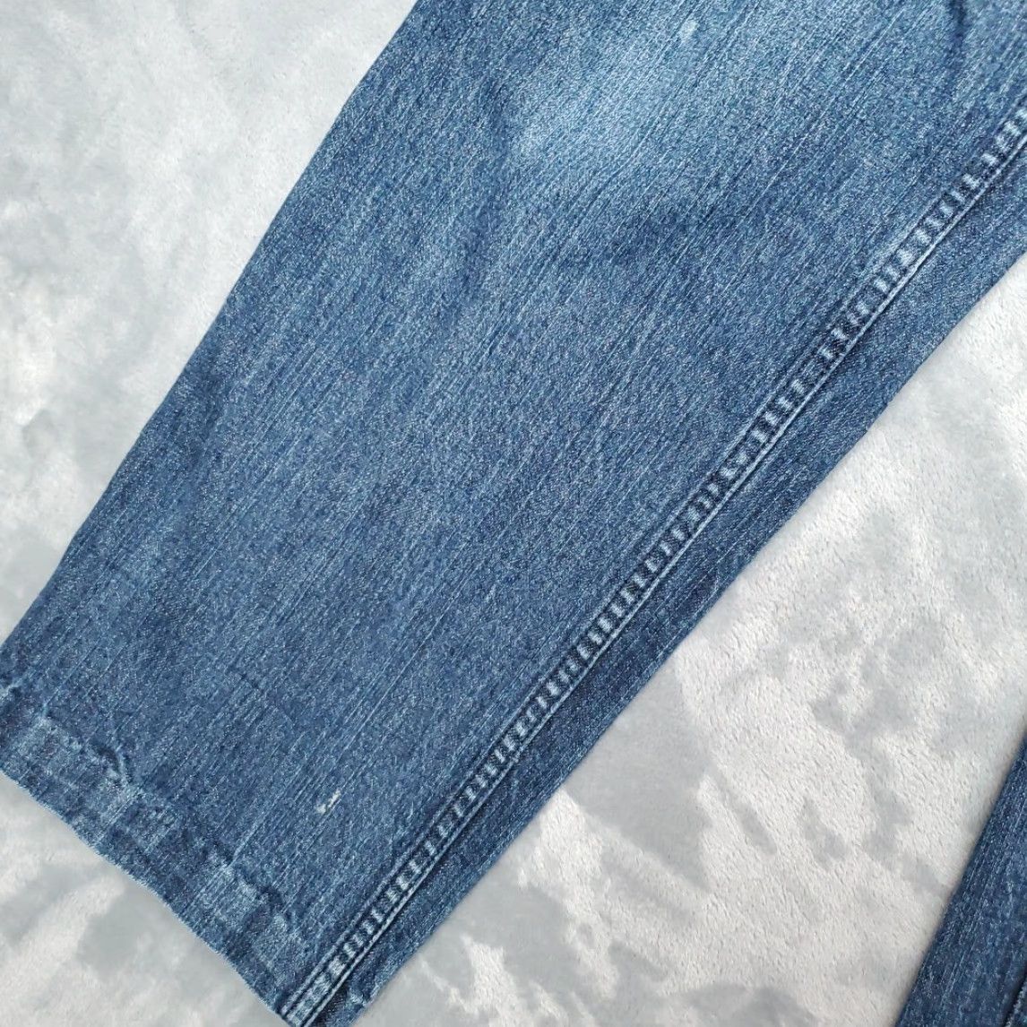 Denime Duluth Trading Jeans Womens 10x31 Blue Denim Straight Leg Classic Casual Pants Jeans Women 10 Blue Denim Straight Size 32" / US 10 / IT 46 - 4 Thumbnail