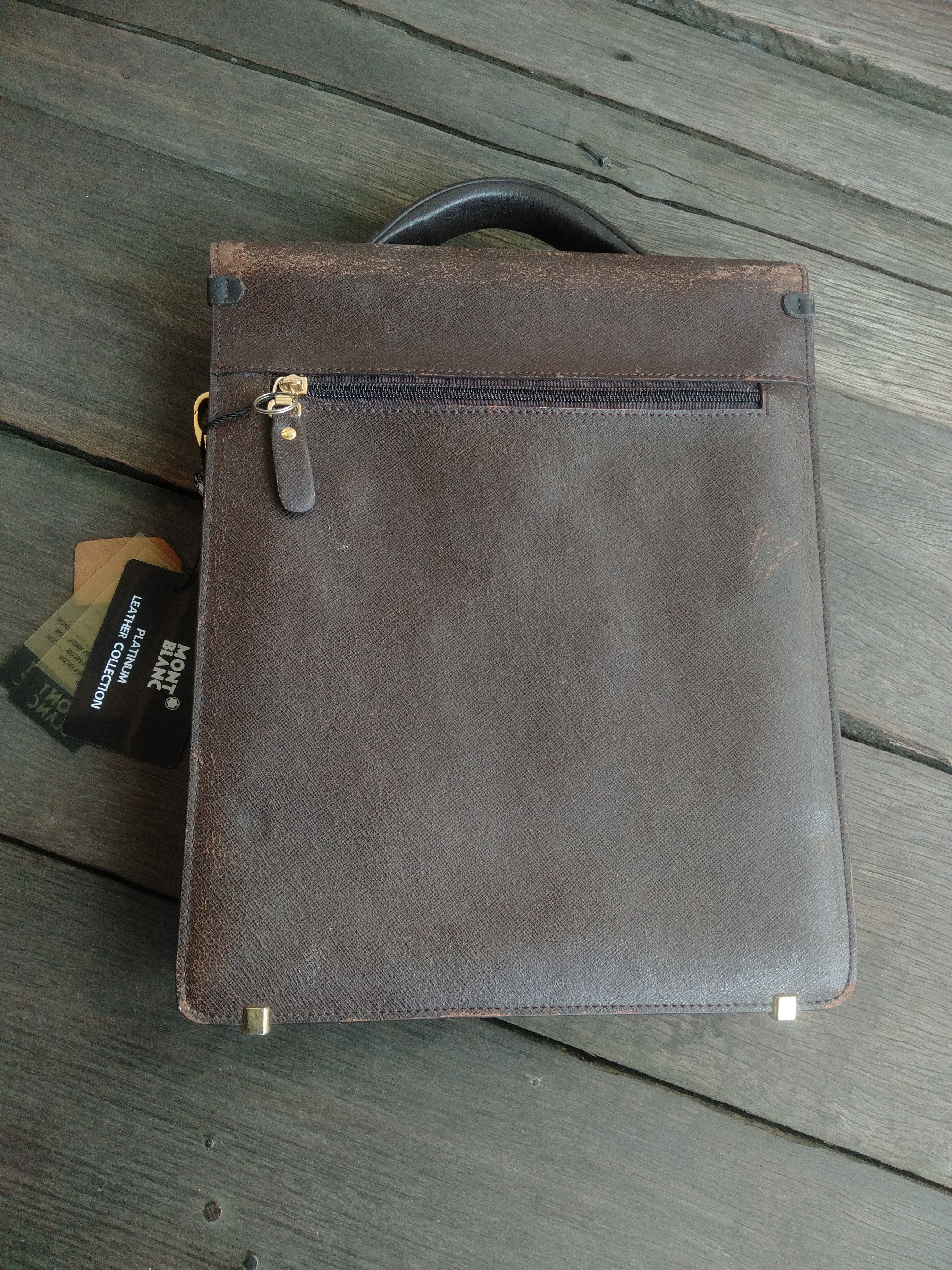 Montblanc Montblanc Men's shoulder bag in brown leather Size ONE SIZE - 6 Thumbnail