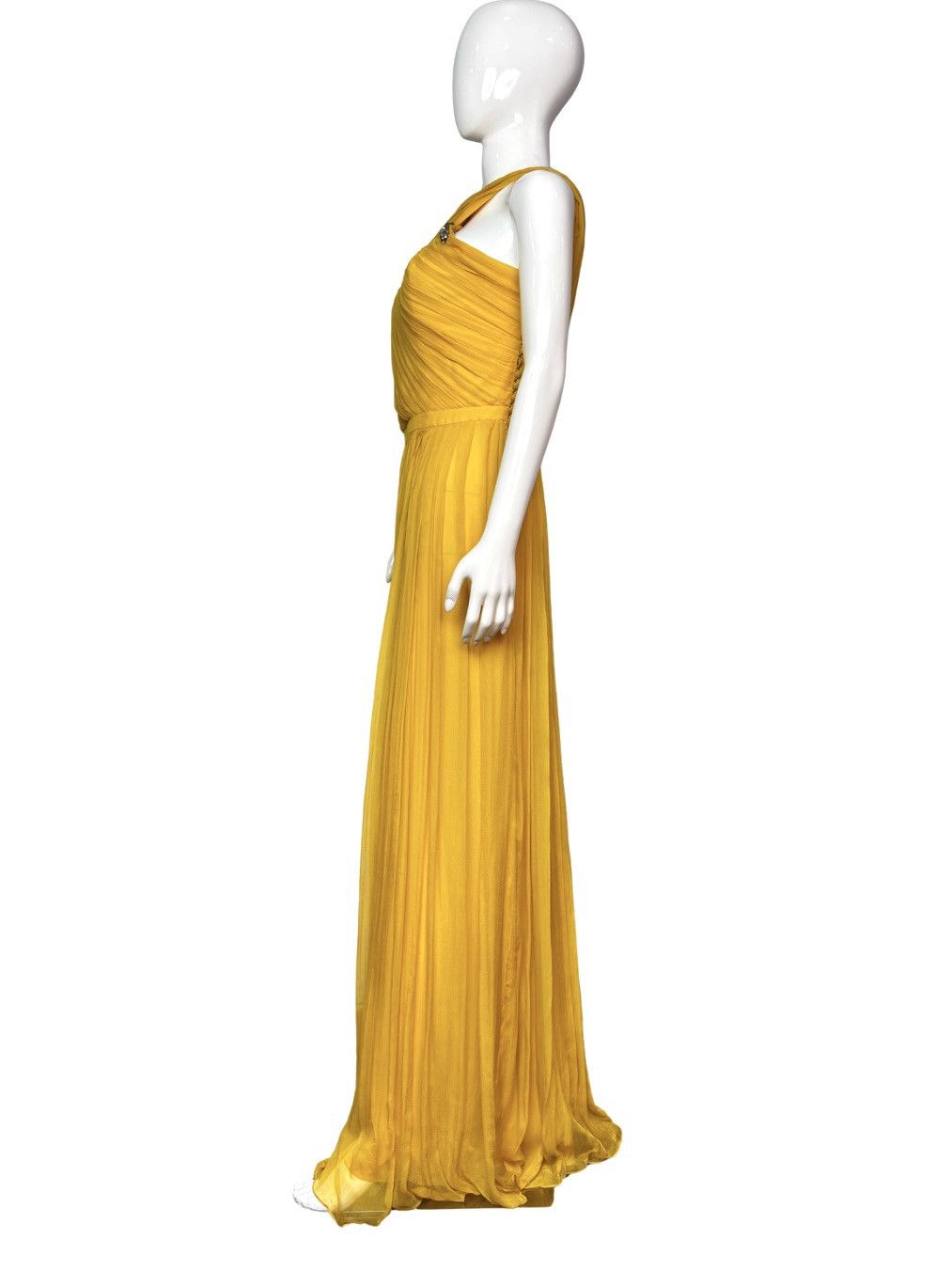 John Galliano John Galliano One-Shoulder Silk Evening Gown Size M / US 6-8 / IT 42-44 - 2 Thumbnail