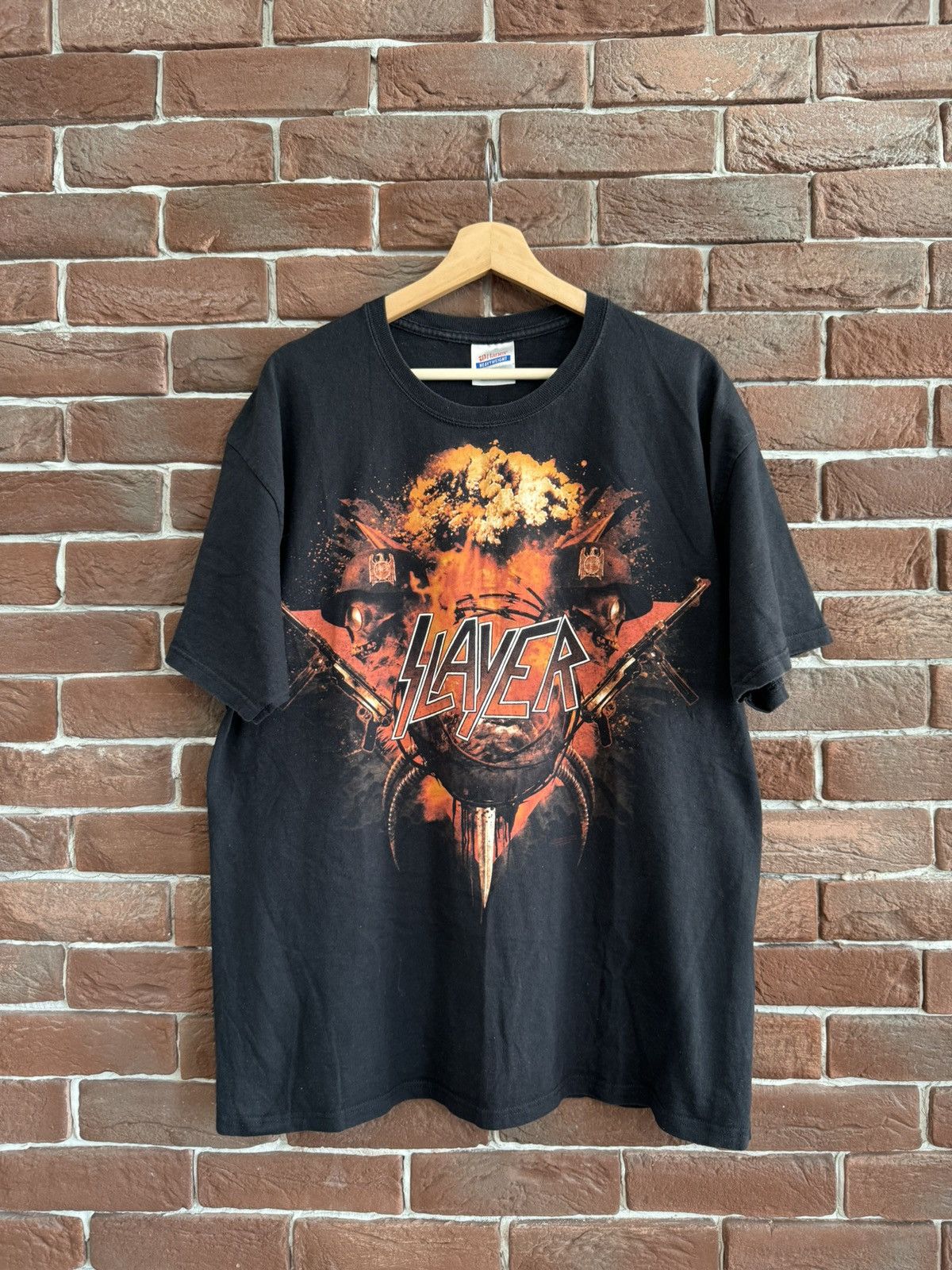 Vintage 00s Slayer Heavy Metal Band T Shirt Divine Rare XL, image size:1200x1600