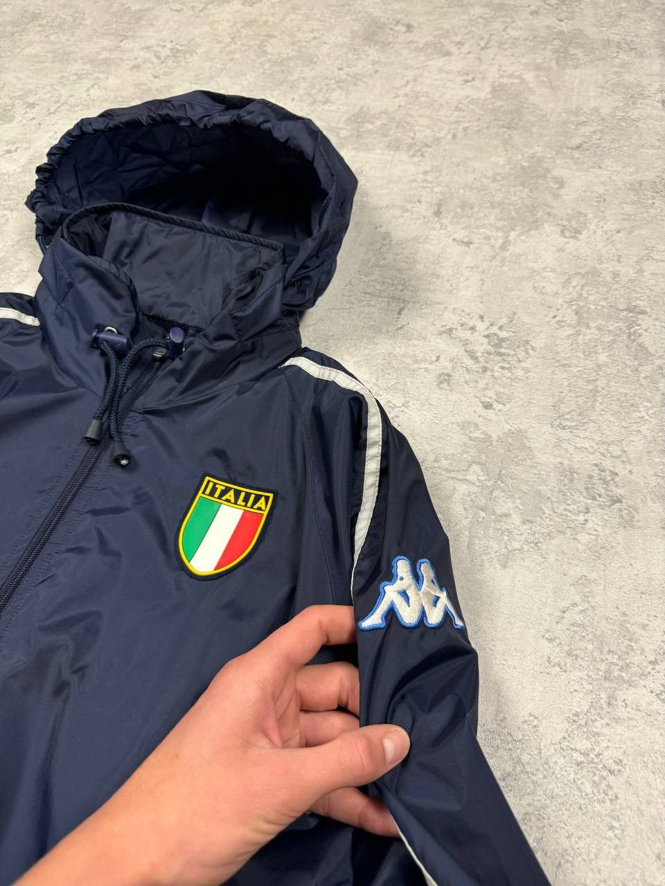 Kappa 2002 Italy World Cup Kappa Sideline Training Navy Jacket Size US M / EU 48-50 / 2 - 8 Thumbnail