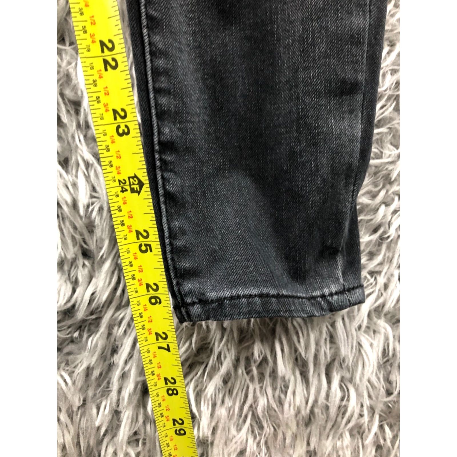 Express Express Jeans Skinny High Rise Size 2 Womens Black Dark Wash Denim 5-Pocket Modern Womens Clothing Size 26" / US 2 / IT 38 - 3 Thumbnail