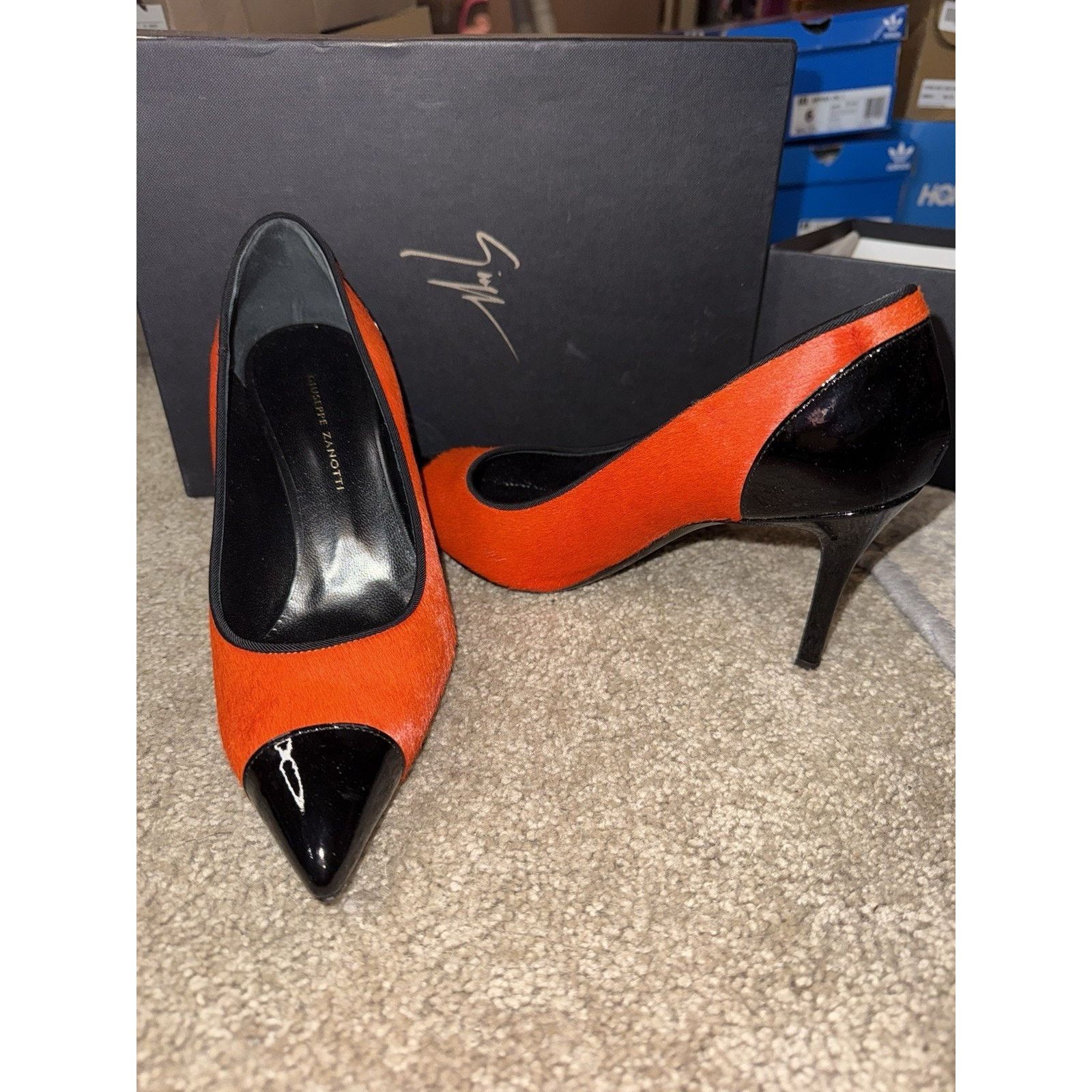 Giuseppe Zanotti Giuseppe Zanotti Pony Hair Women's Heels Size 37 NIB Size US 7 / IT 37 - 1 Thumbnail