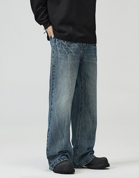 Japanese Brand × Vintage Retro high street American style loose flared baggy jeans Size US 32 / EU 48 - 3 Thumbnail