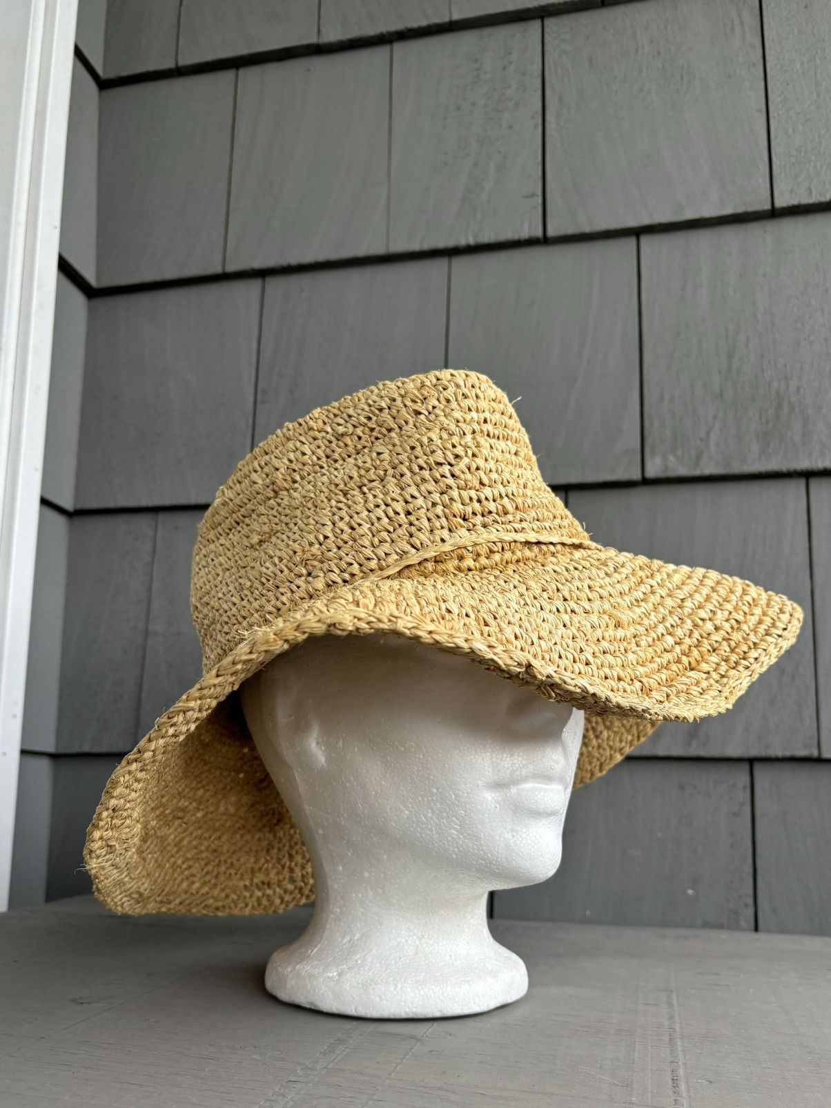 Japanese Brand × Vintage Vintage Straw Hat 1970s Pickaxe Explorer Floppy Brim 60s 50s Size ONE SIZE - 9 Thumbnail