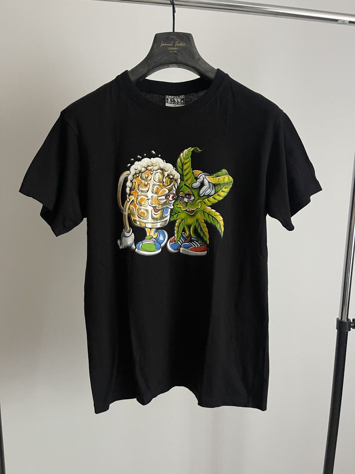 Vintage Vintage Fun T-shirt Weed+Beer tee impulse wear Size US M / EU 48-50 / 2 - 1 Thumbnail