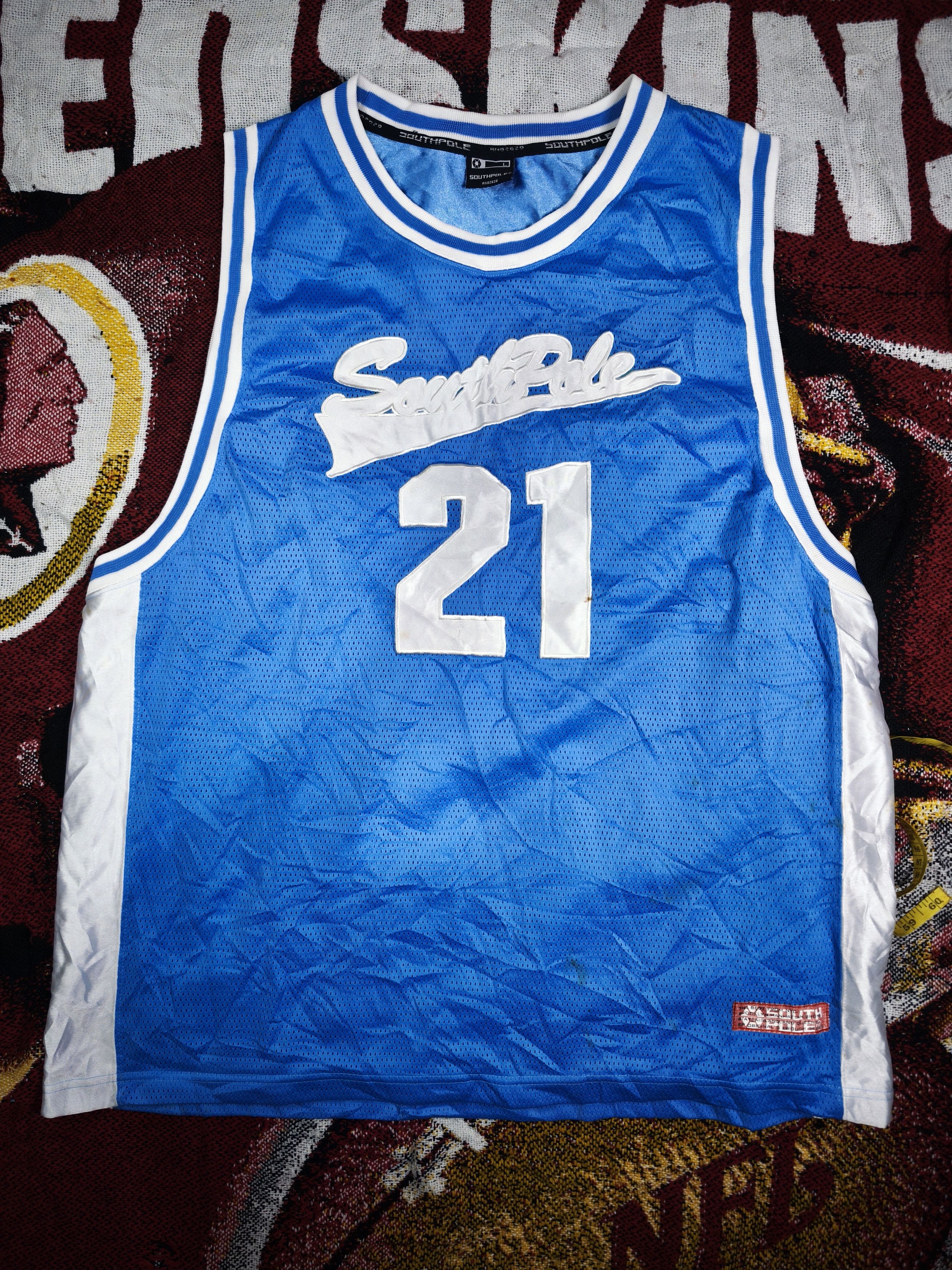 Southpole × Vintage Vintage South Pole New York Basketball Jersey Size US L / EU 52-54 / 3 - 1 Thumbnail