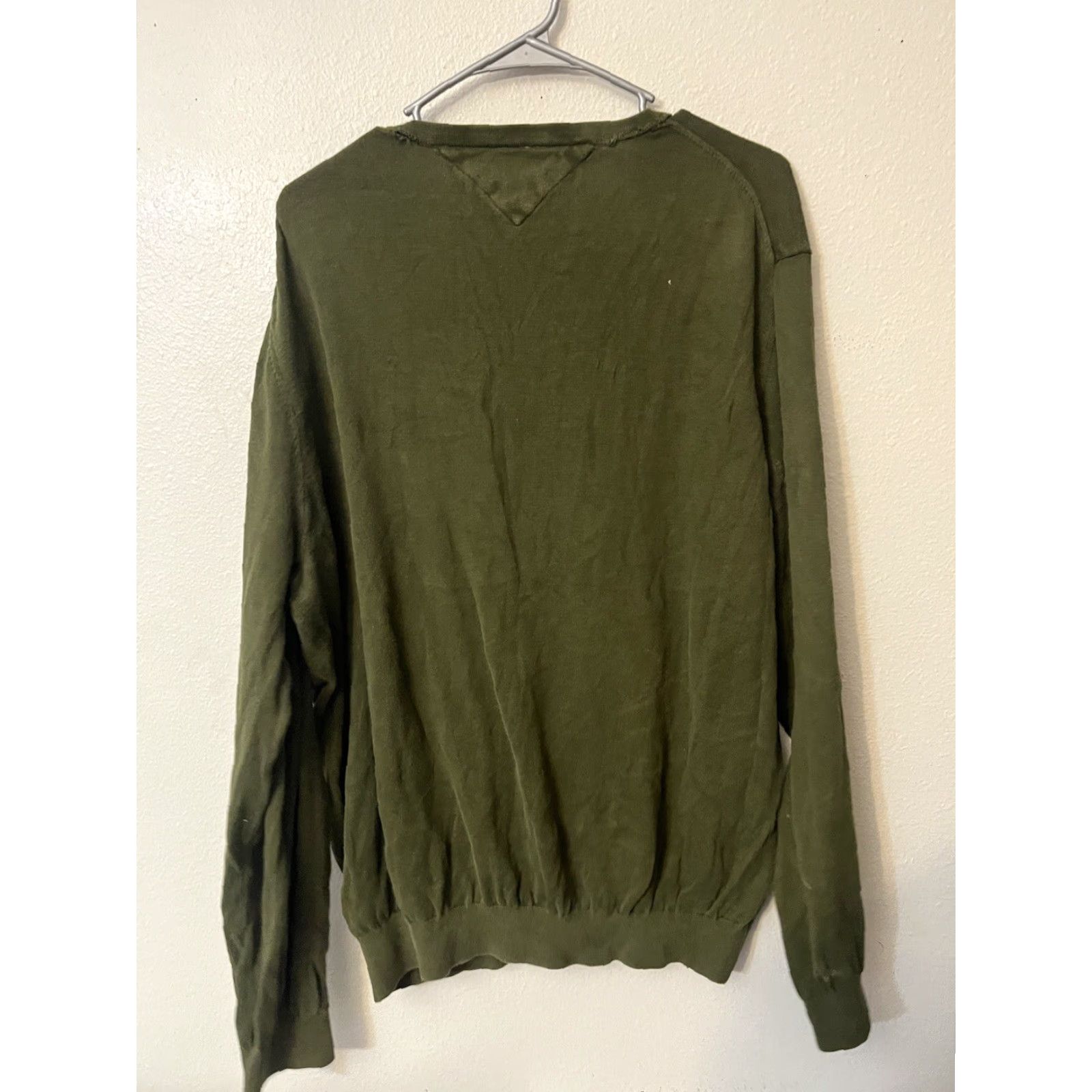 Tommy Hilfiger Tommy Hilfiger Pullover Sweater Mens XL Green Crew Neck Premium Cotton Size US XL / EU 56 / 4 - 3 Thumbnail